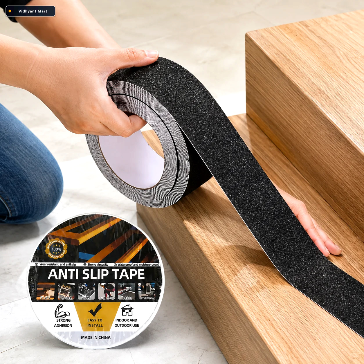 Vidhyant Mart Anti Slip Safety Grip Tape Heavy Duty Non Skid Tap 1