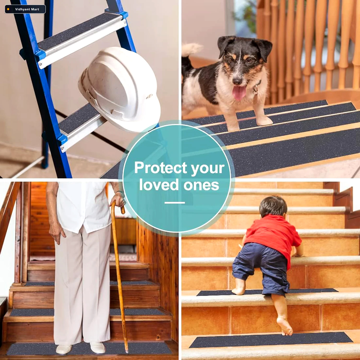 Vidhyant Mart Anti Slip Safety Grip Tape Heavy Duty Non Skid Tap 3
