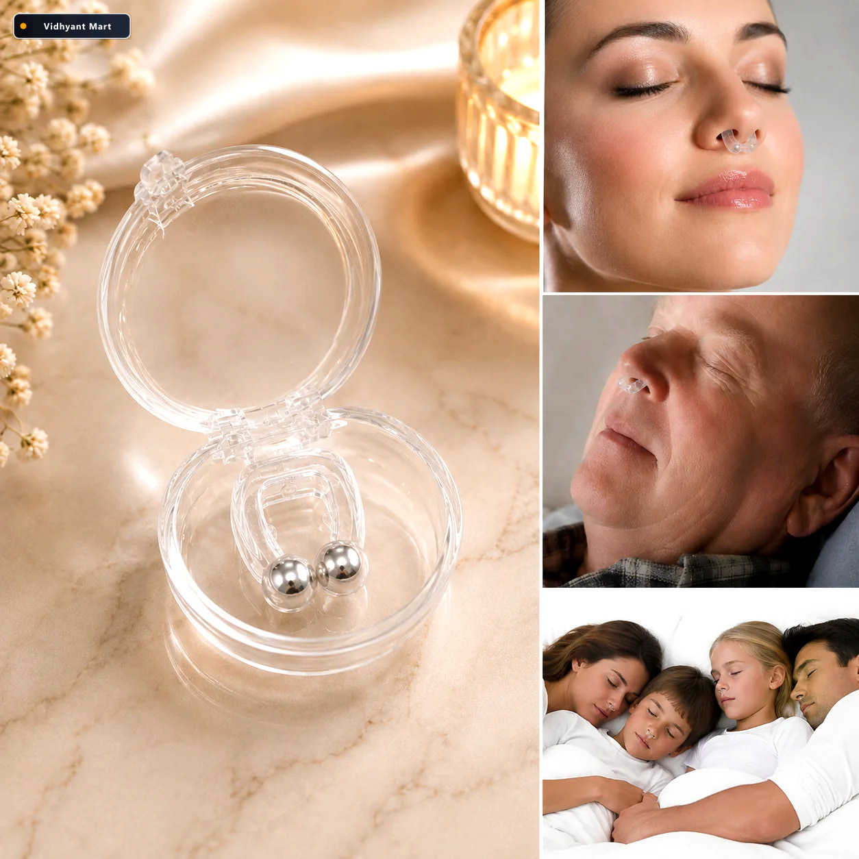 Vidhyant Mart Anti Snore Nose Clip Silicone For Comfortable Slee 1