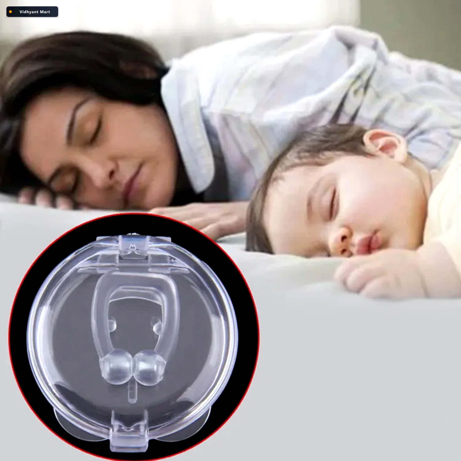 Vidhyant Mart Anti Snore Nose Clip Silicone Magnetic Relief For 2