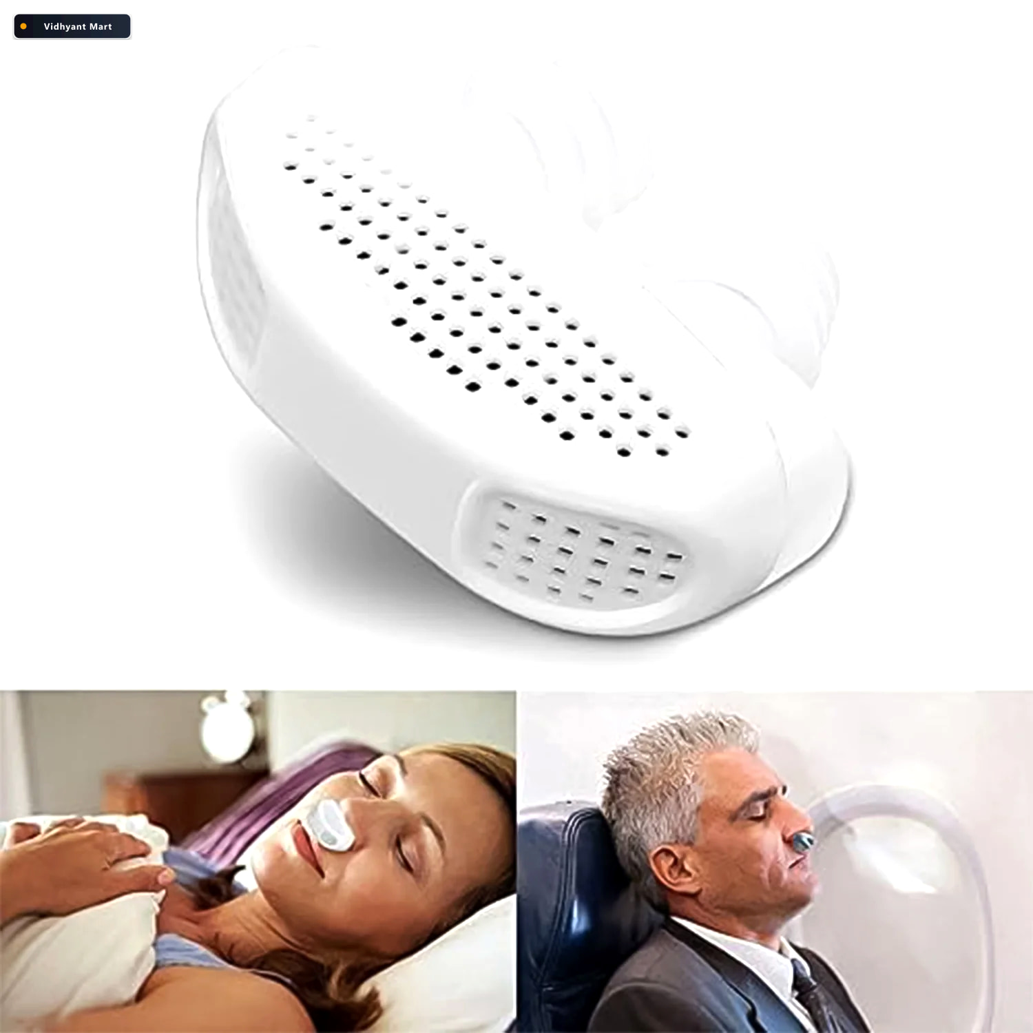 Vidhyant Mart Anti Snoring Nose Clip 2 In 1 Air Purifier Device 3
