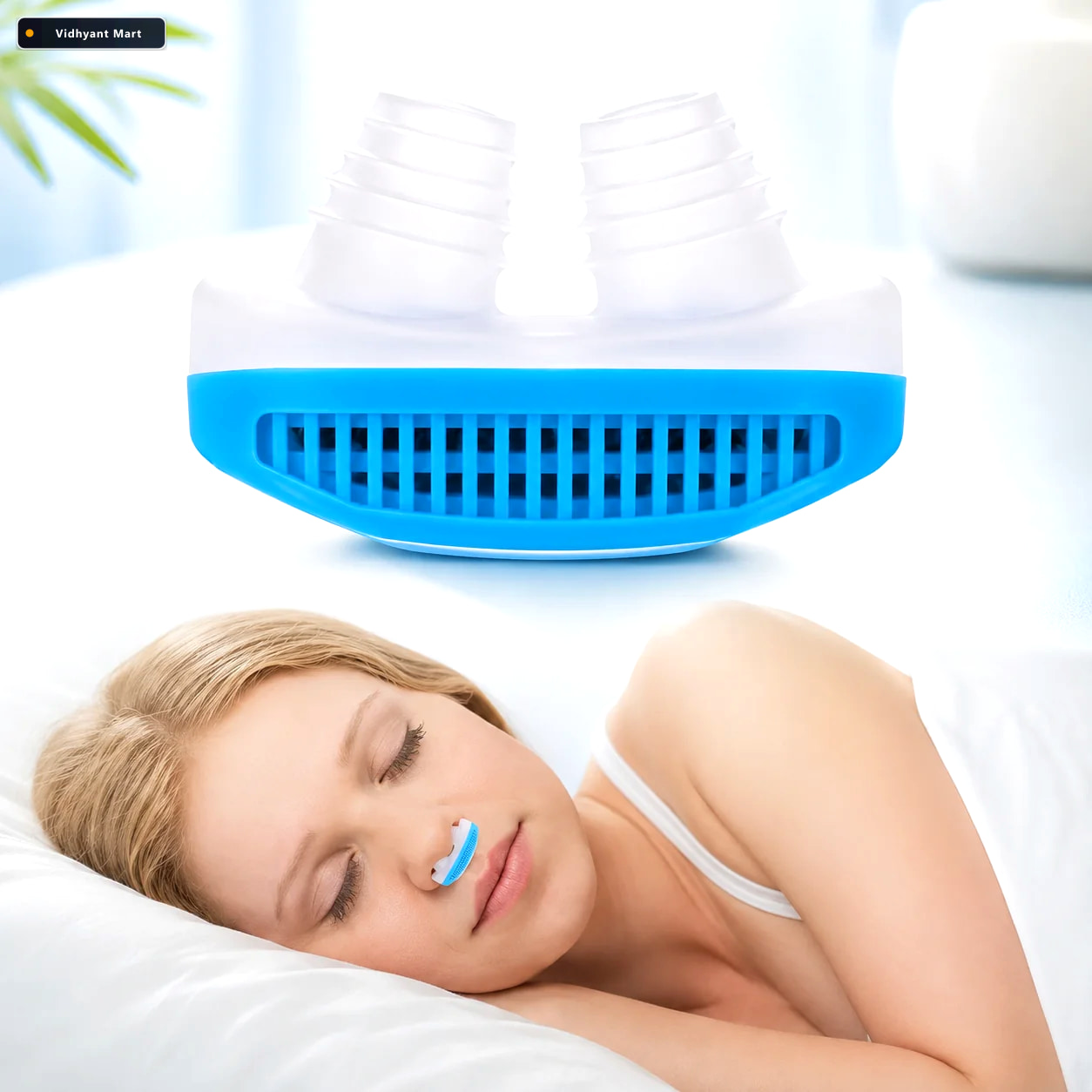 Vidhyant Mart Anti Snoring Nose Clip 2 In 1 Air Purifier For Bet 1