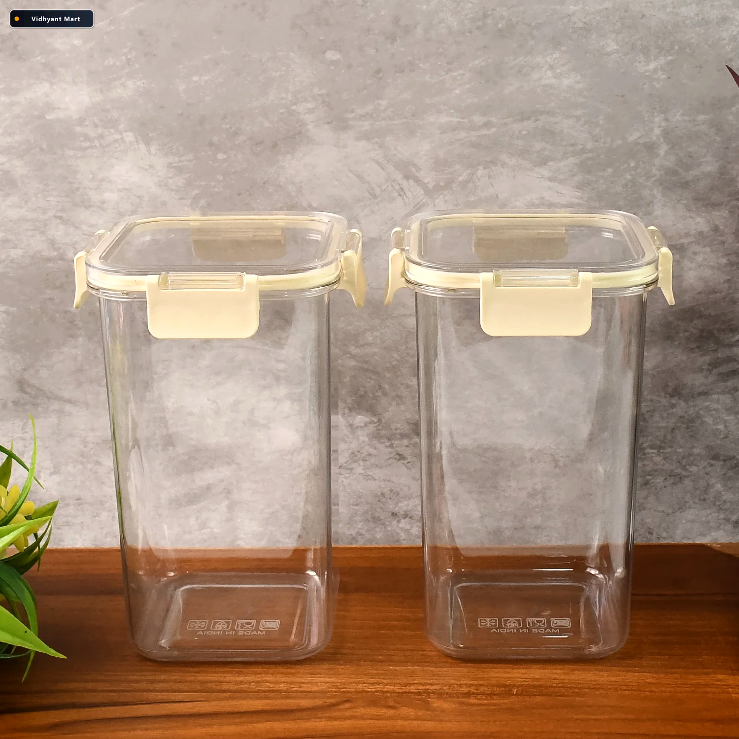Vidhyant Mart Apex Airtight Kitchen Storage Containers Set Of 2 1