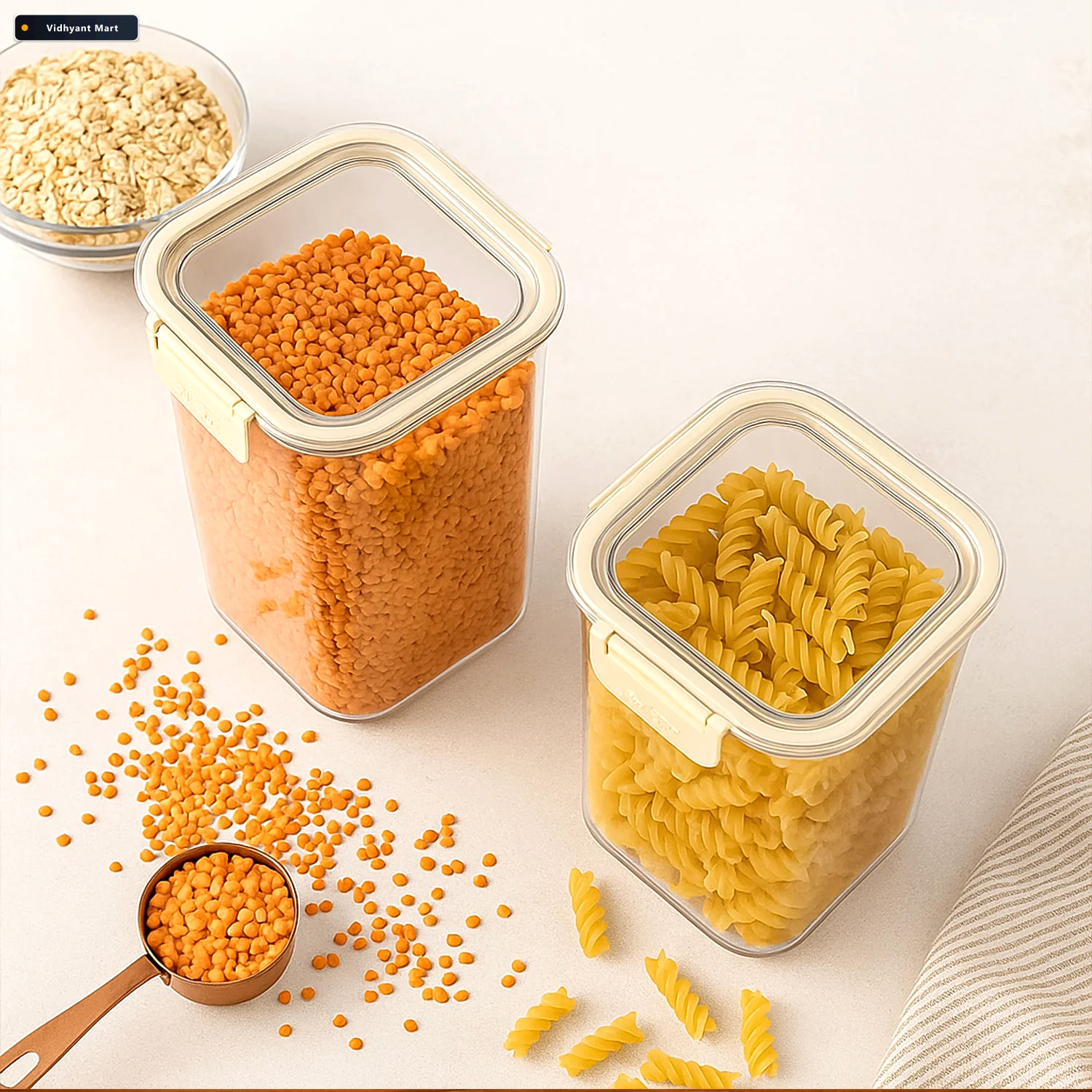 Vidhyant Mart Apex Airtight Kitchen Storage Containers Set Of 2 2