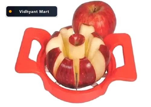 Vidhyant Mart Apple Cutter Multi Color With 8 Sharp Stainless Bl 2