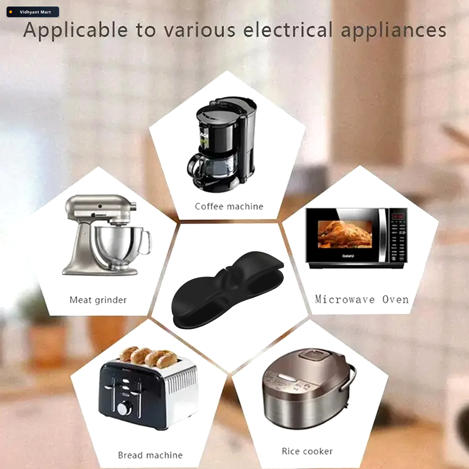 Vidhyant Mart Appliance Cable Organizer Self Adhesive Wire Winde 4
