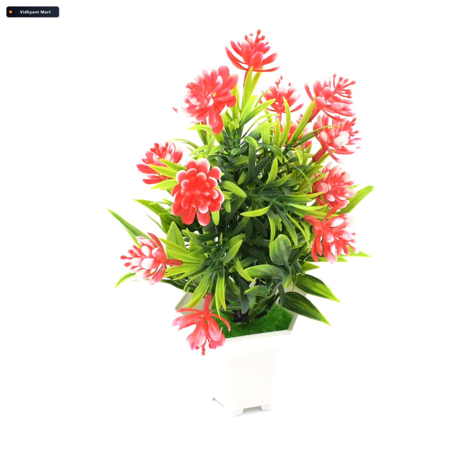 Vidhyant Mart Artificial Flower Plant Cute Pot Decor For Home St 4