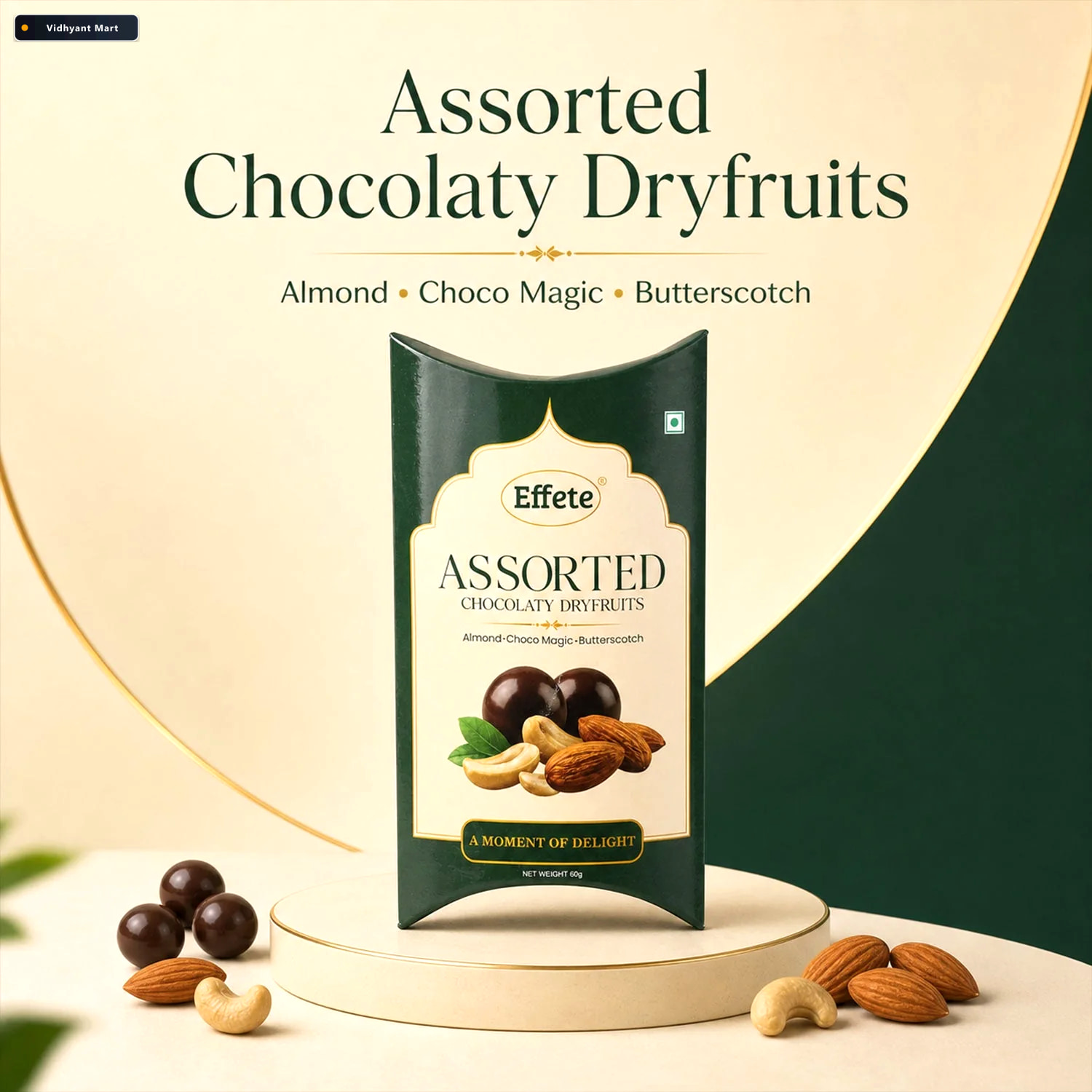 Vidhyant Mart Assorted Chocolaty Dryfruits Almond Choco Magic Bu 2