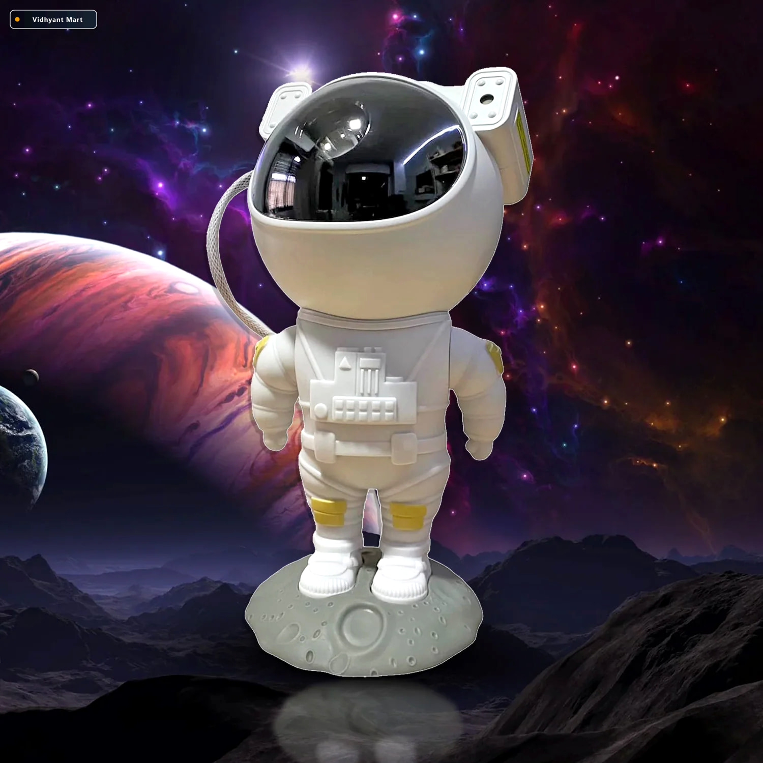 Vidhyant Mart Astronaut Galaxy Projector Starry Night Lamp Play 2