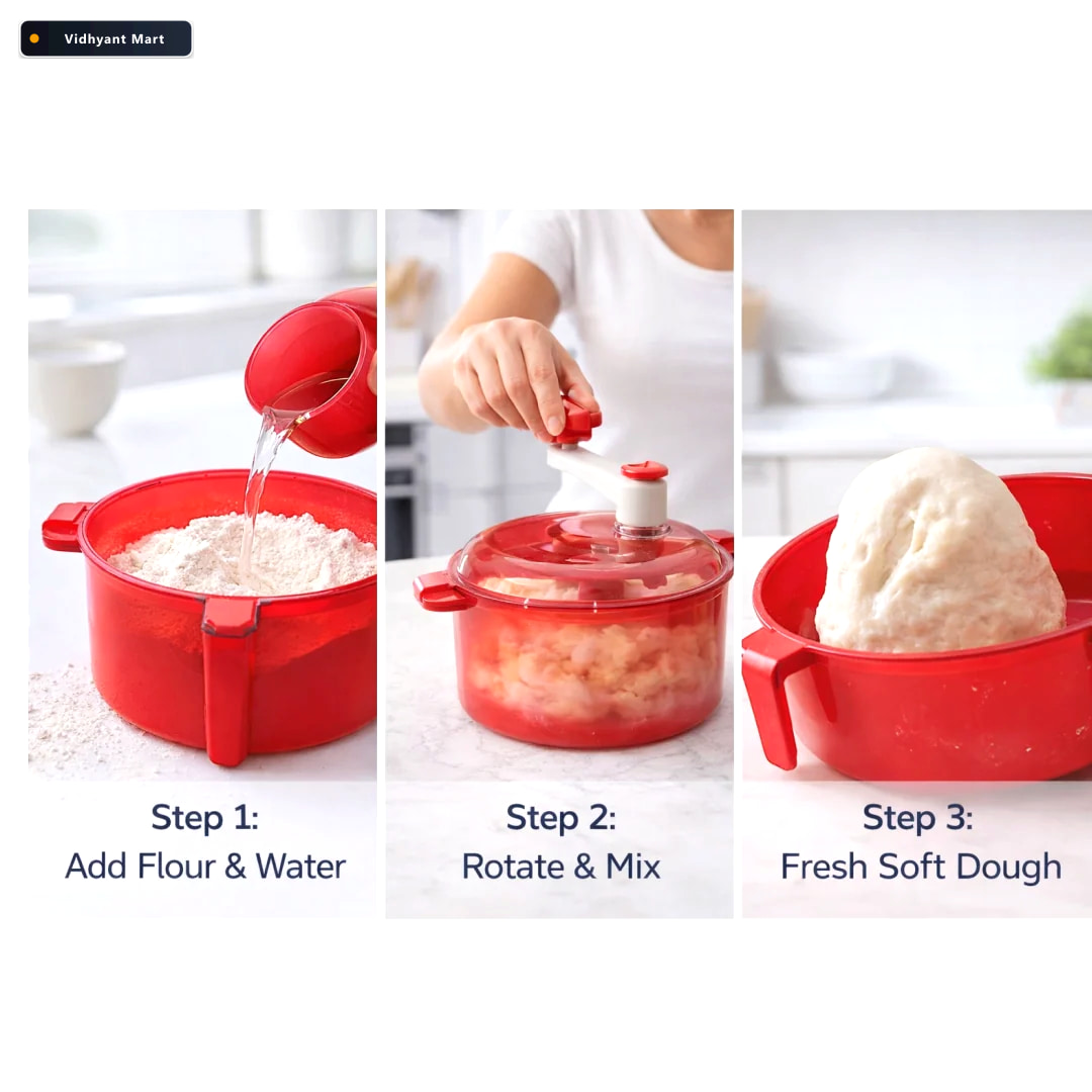 Vidhyant Mart Atta Maker Machine Automatic Durable Measuring Cup 3