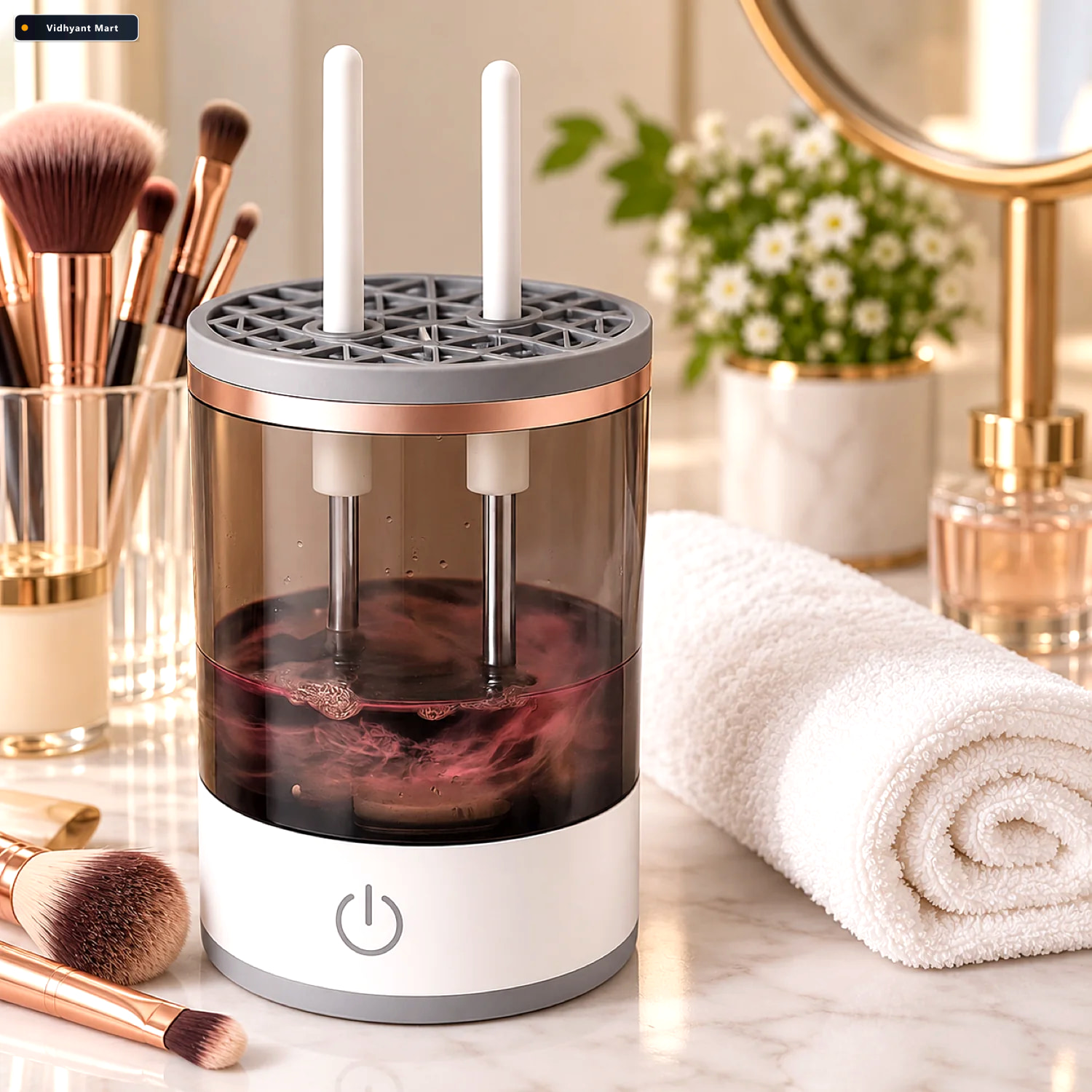 Vidhyant Mart Automatic Makeup Brush Cleaner Fast Hygienic Beaut 1