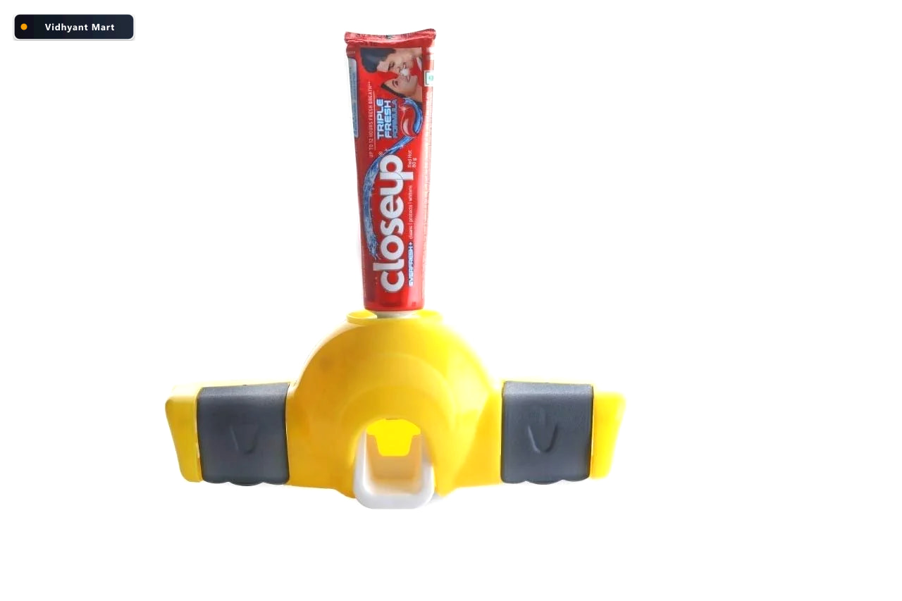 Vidhyant Mart Automatic Toothpaste Dispenser Wall Mount Toothbru 3