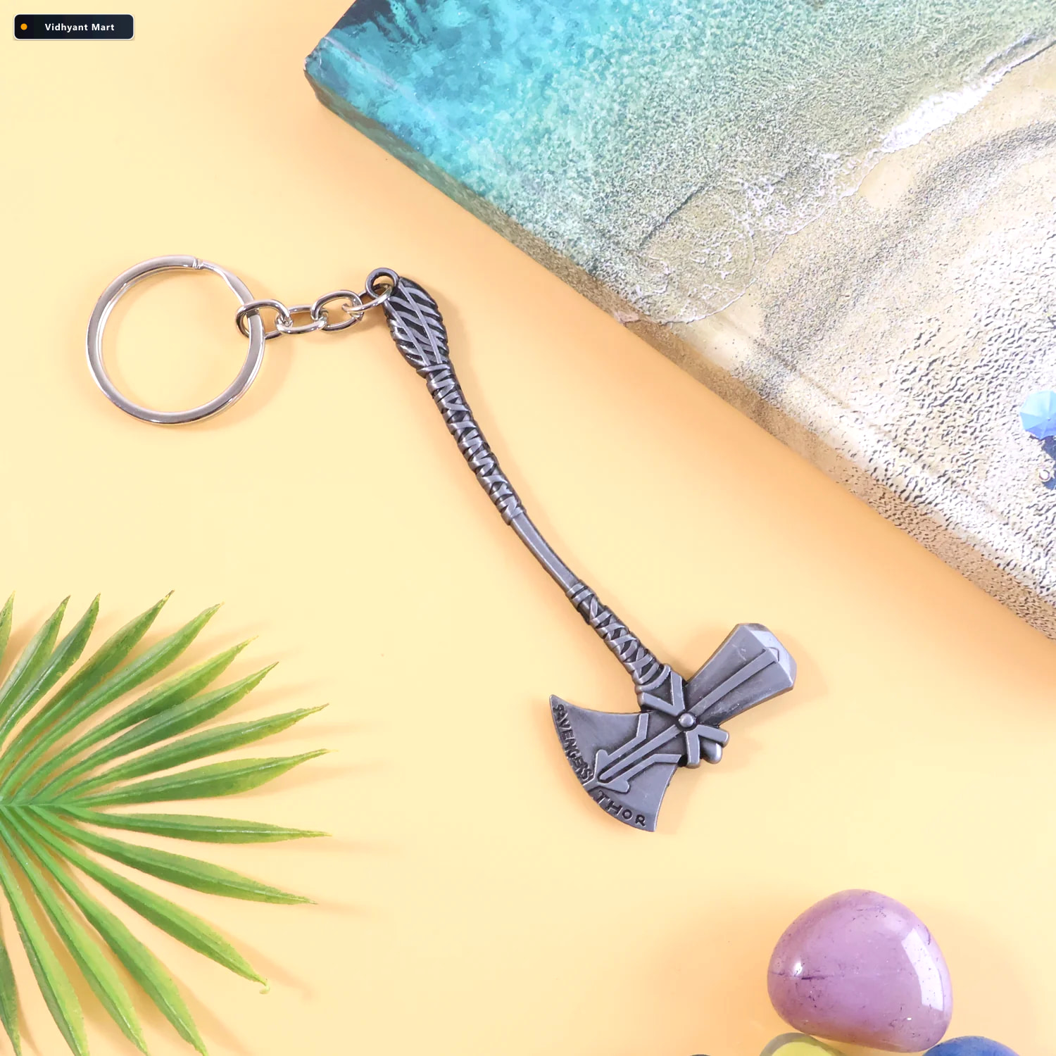 Vidhyant Mart Axe Keychain Durable Premium Metal 3d Design Acces 1