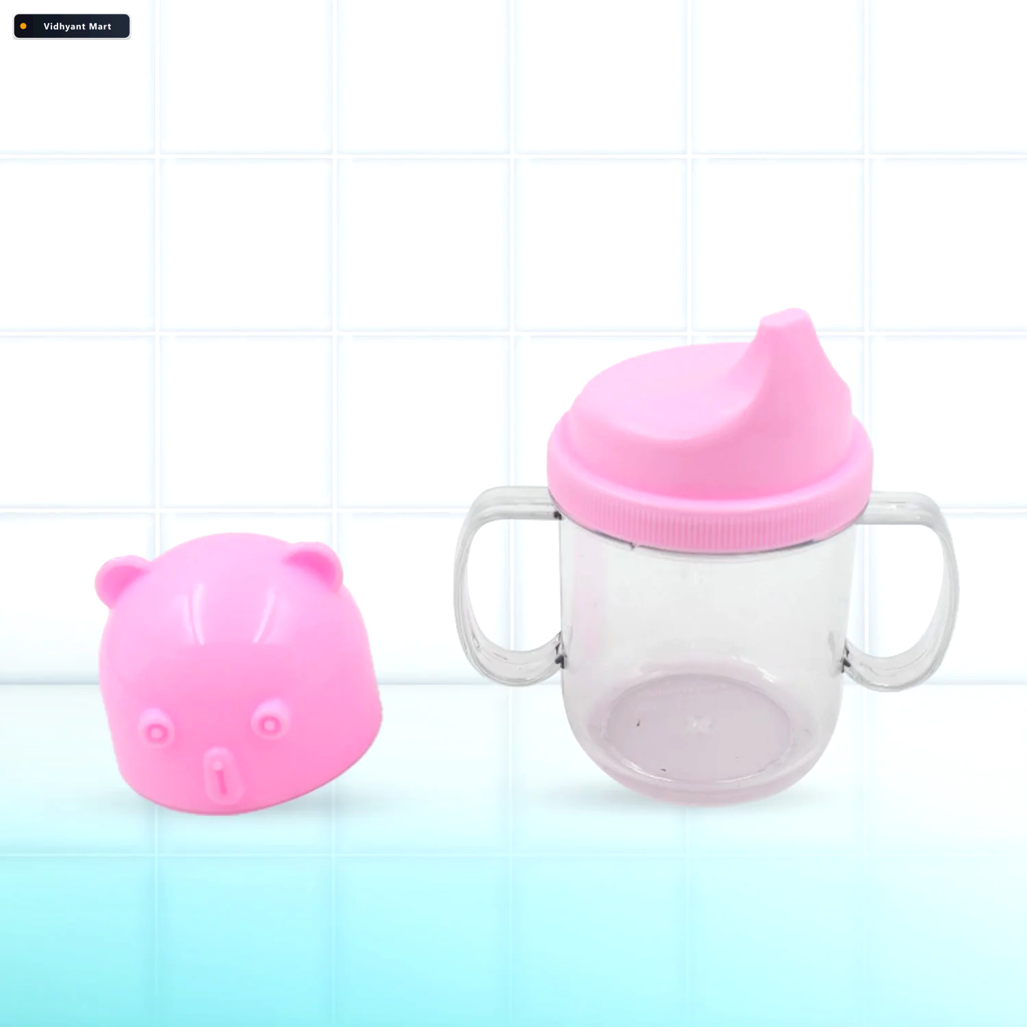 Vidhyant Mart Baby Milk Sippy Mug Leakproof 250ml Nursing Cup Fe 4