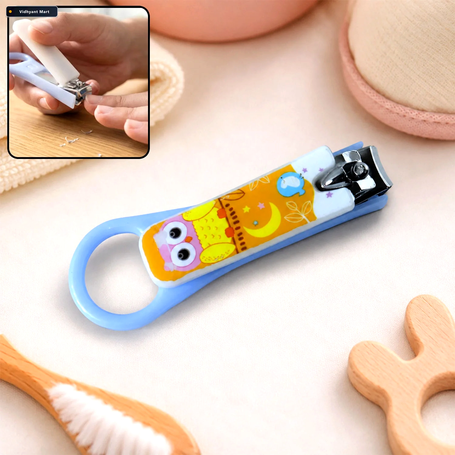 Vidhyant Mart Baby Nail Clipper Safe Cute Owl Design For Infants 1