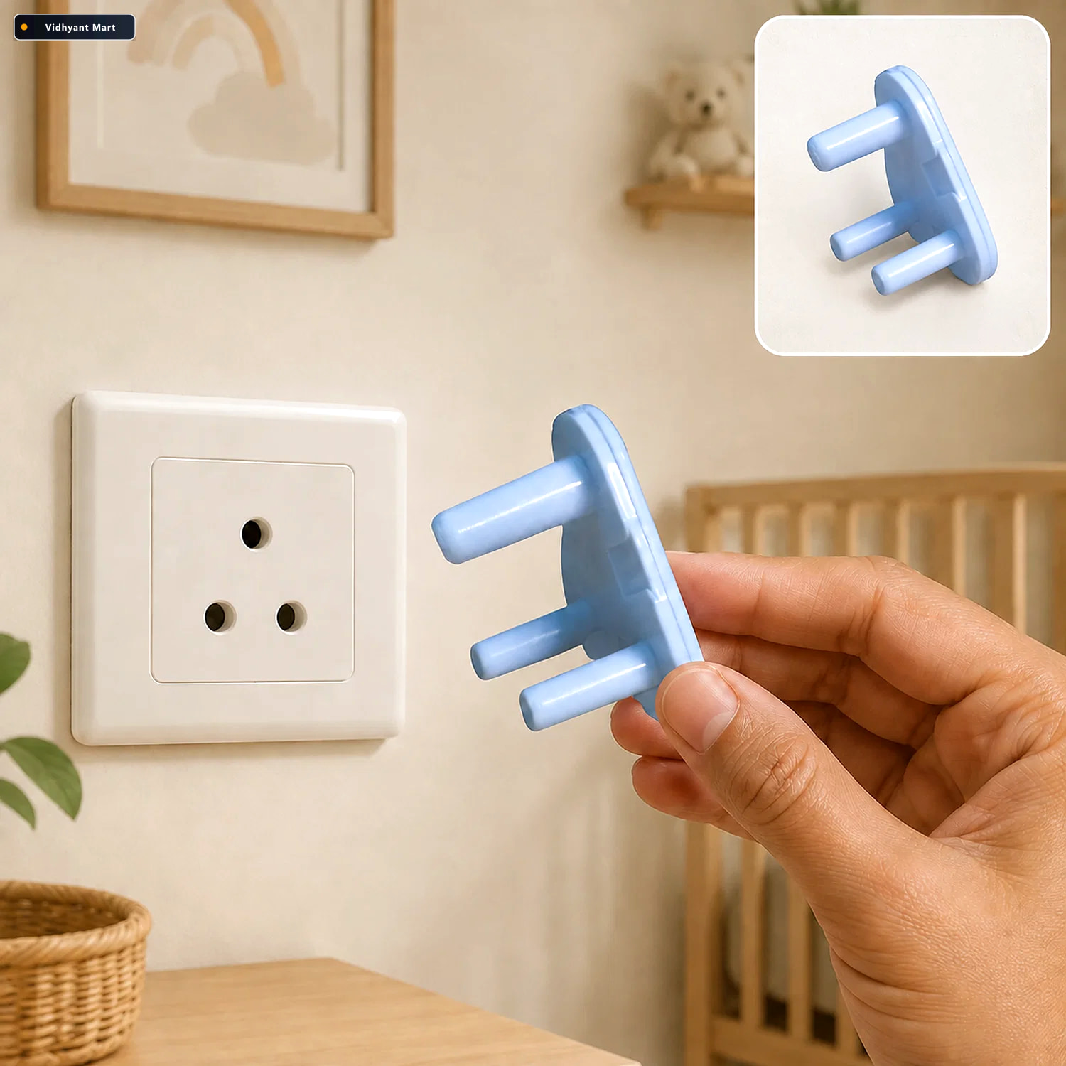 Vidhyant Mart Baby Safety Socket Cover Large 15amp Outlet Protec 1