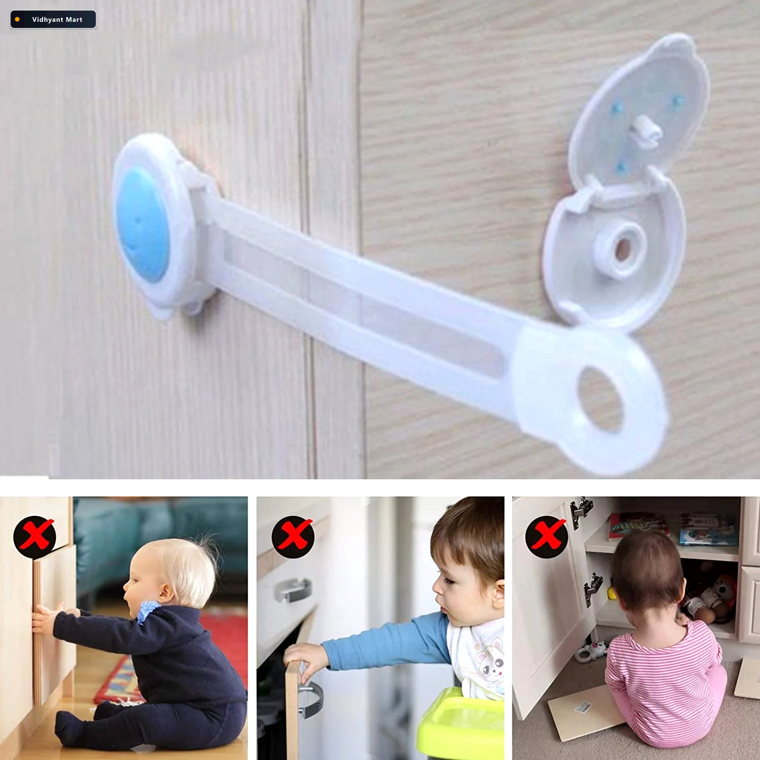 Vidhyant Mart Baby Safety Strap Lock Secure Easy Install Dollovi 3