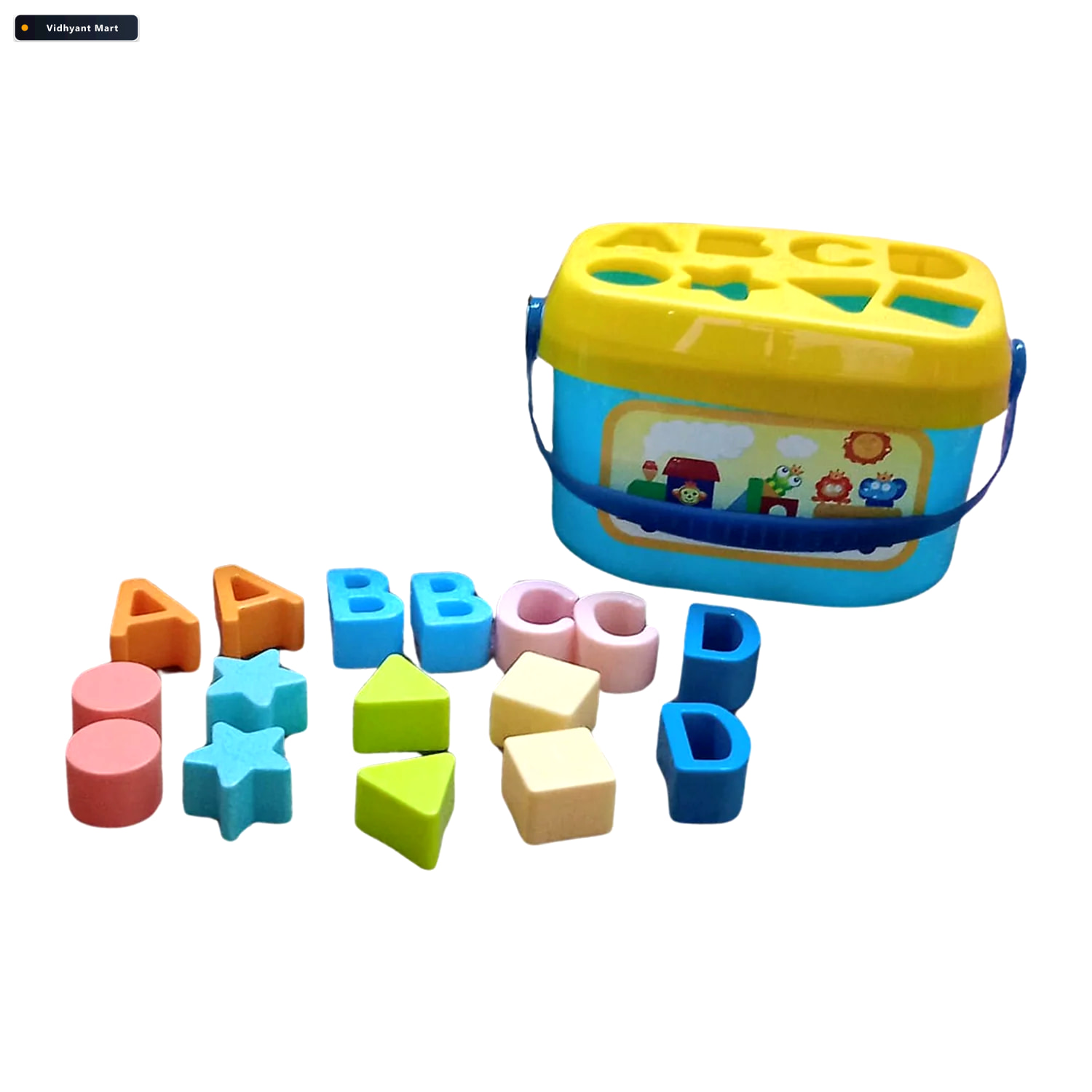 Vidhyant Mart Baby Shape Sorter Toy With Geometric Stacking Bloc 4