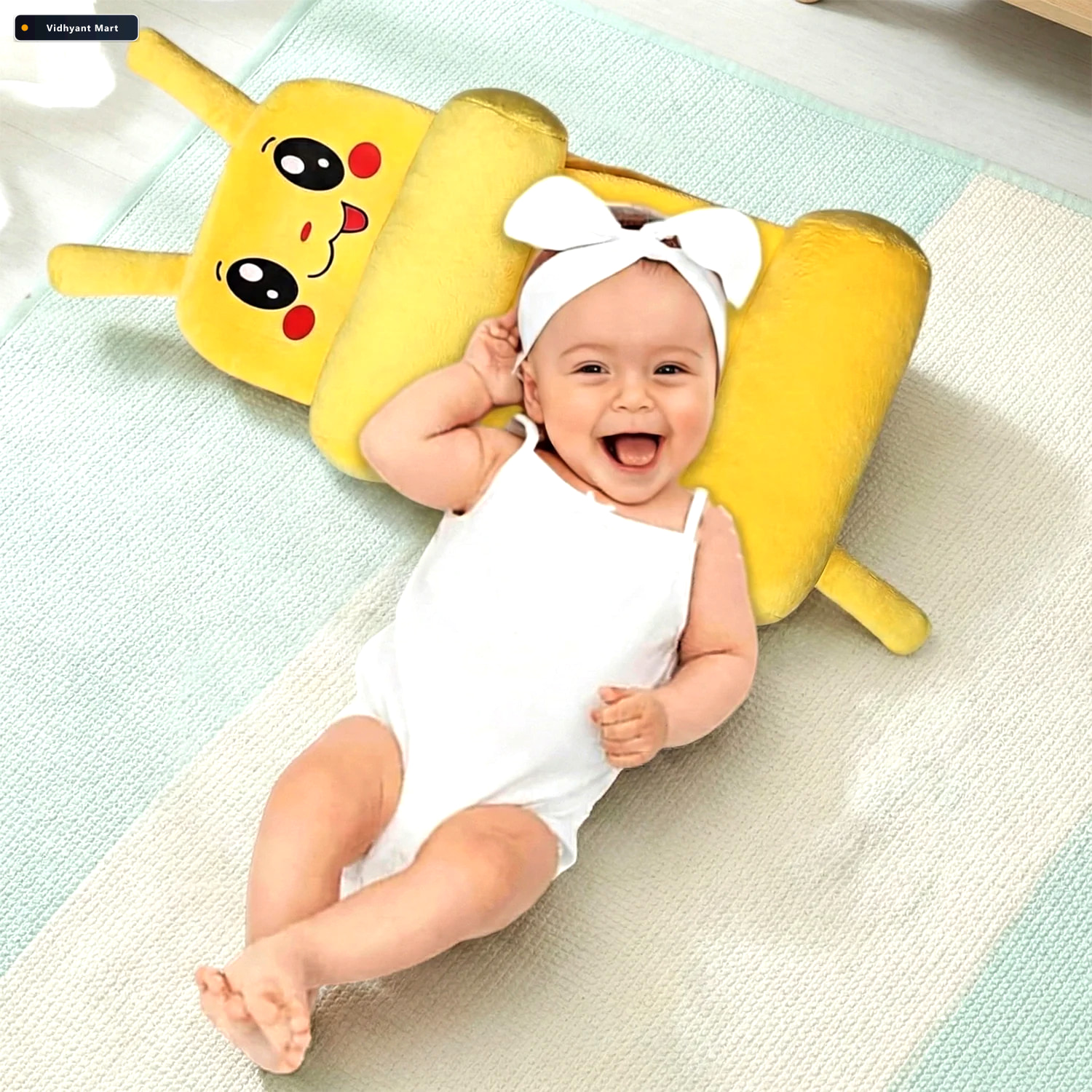 Vidhyant Mart Baby Sliding Pillow Soft Support For Comfortable S 3