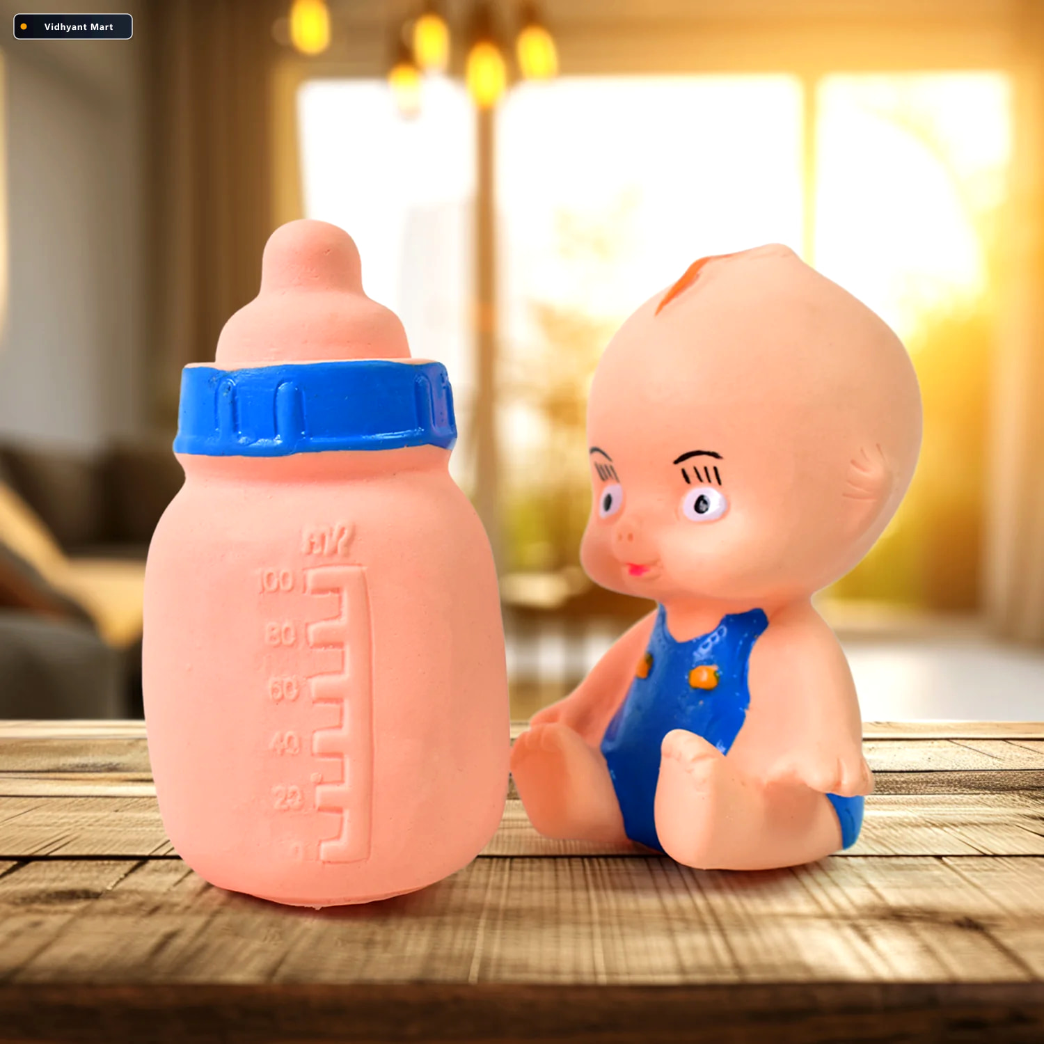 Vidhyant Mart Baby Squeeze Toy Fun Chu Chu Sound Bottle Set 1