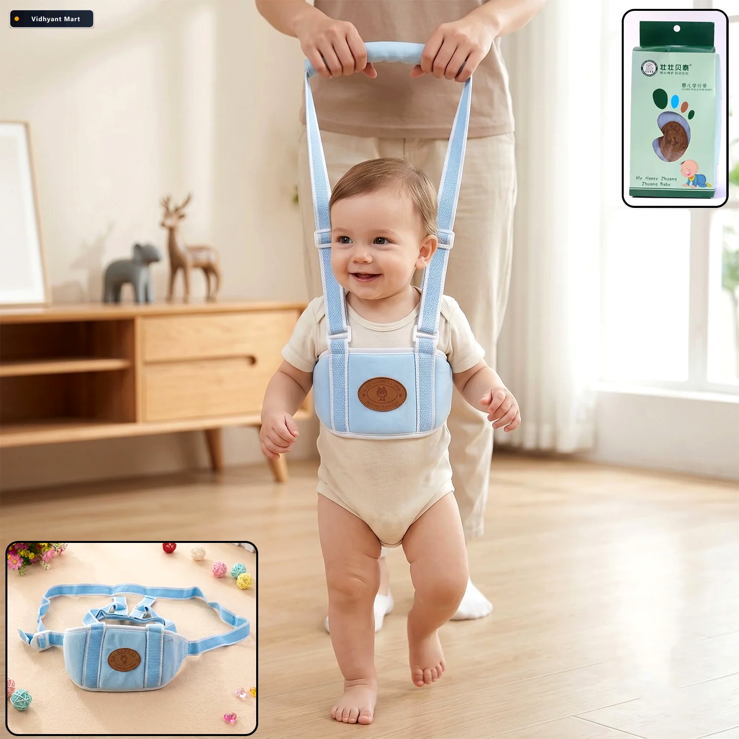 Vidhyant Mart Baby Walking Assist Belt Supportive Toddler Harnes 1