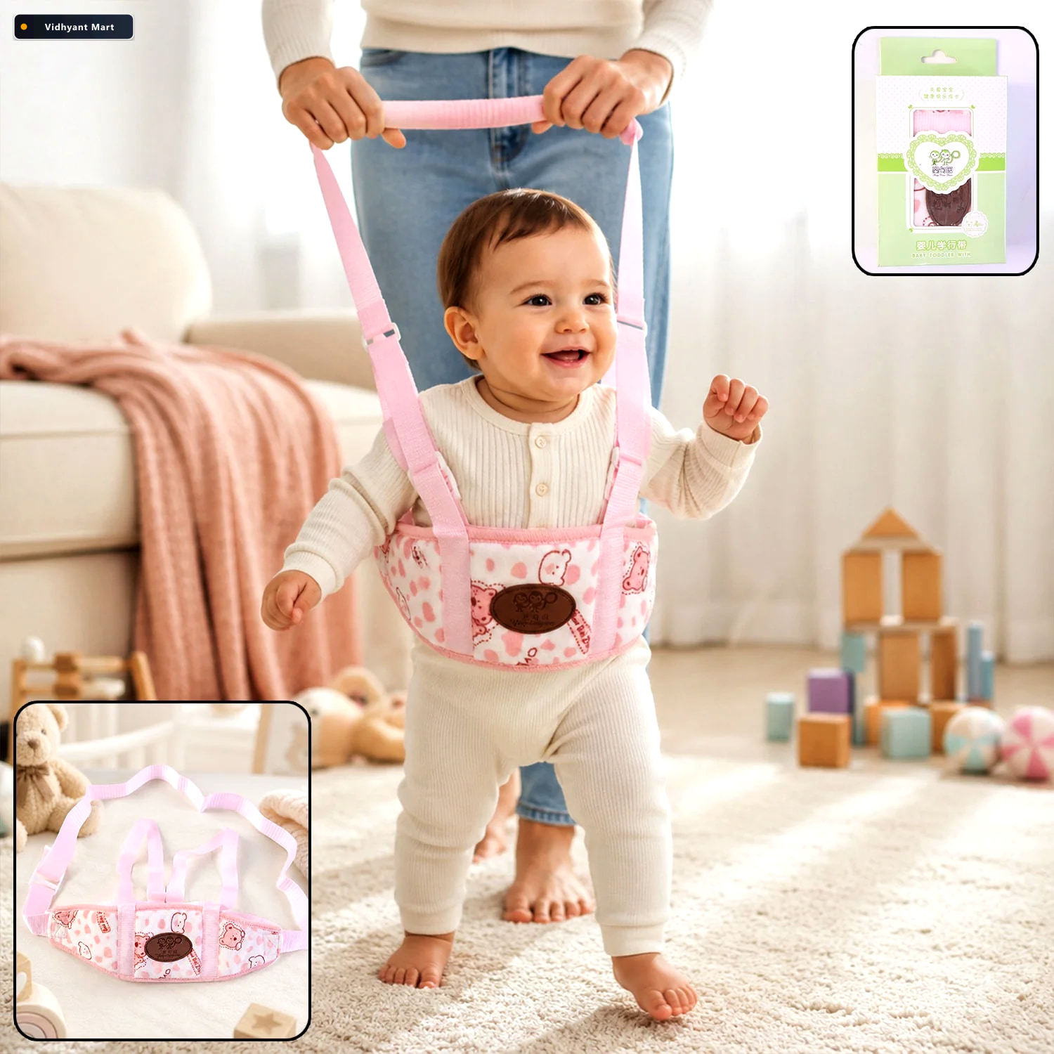 Vidhyant Mart Baby Walking Assistant Belt Safe First Steps Suppo 1