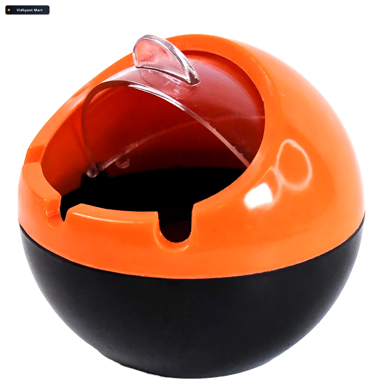 Vidhyant Mart Ball Ashtray With Lid Windproof Portable Pp Plasti 4