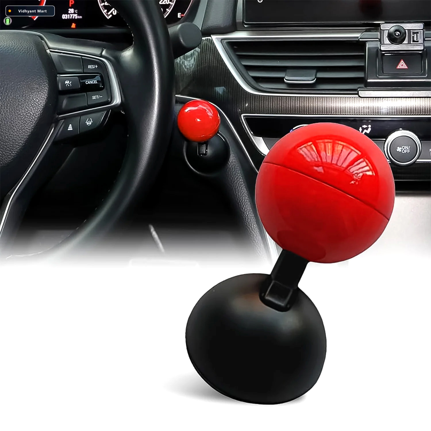 Vidhyant Mart Ball Design Car Push Start Button Cover Durable Me 1