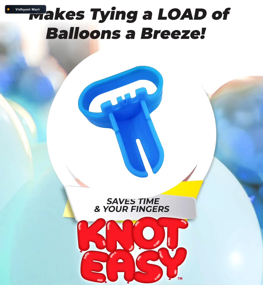 Vidhyant Mart Balloon Tying Tool Fast Easy Knotting For Parties 2