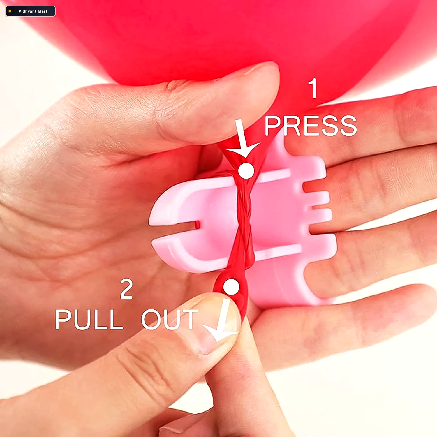 Vidhyant Mart Balloon Tying Tool Set Ergonomic 5 Piece Party Acc 2