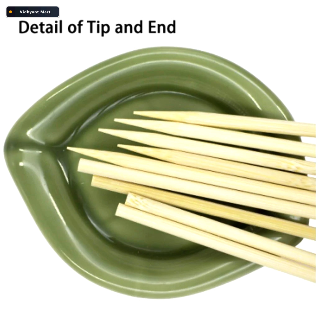 Vidhyant Mart Bamboo Skewers 25 Cm Natural Wood Grill Sticks Che 2
