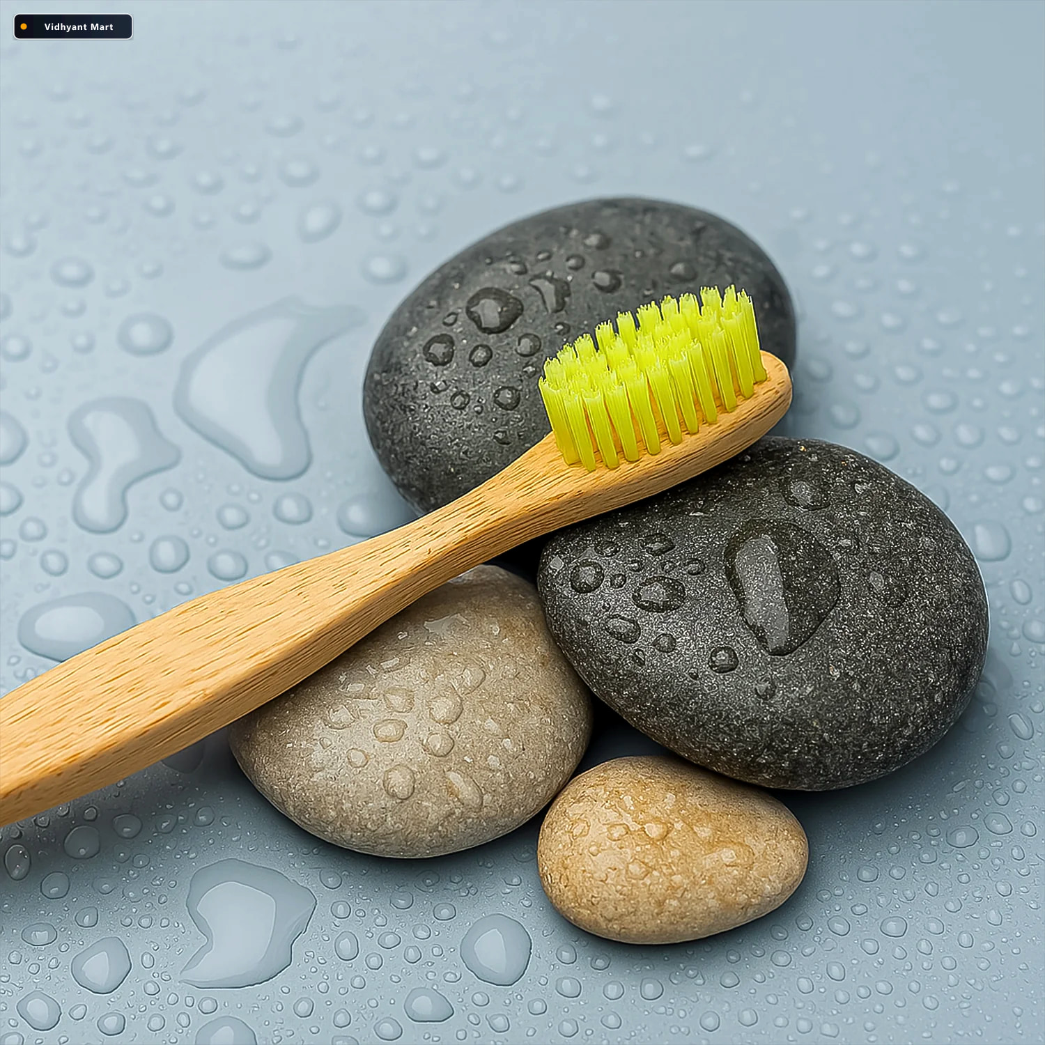 Vidhyant Mart Bamboo Toothbrush Eco Friendly Medium Bristles For 3