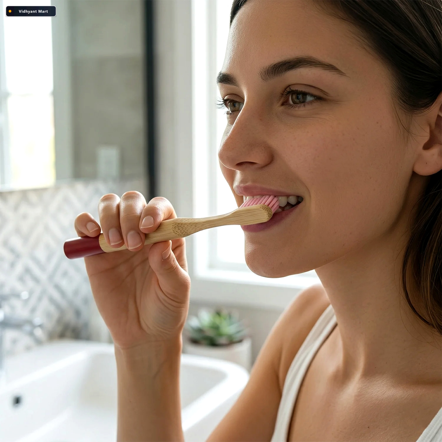 Vidhyant Mart Bamboo Toothbrush Gentle Eco Friendly Oral Care So 3