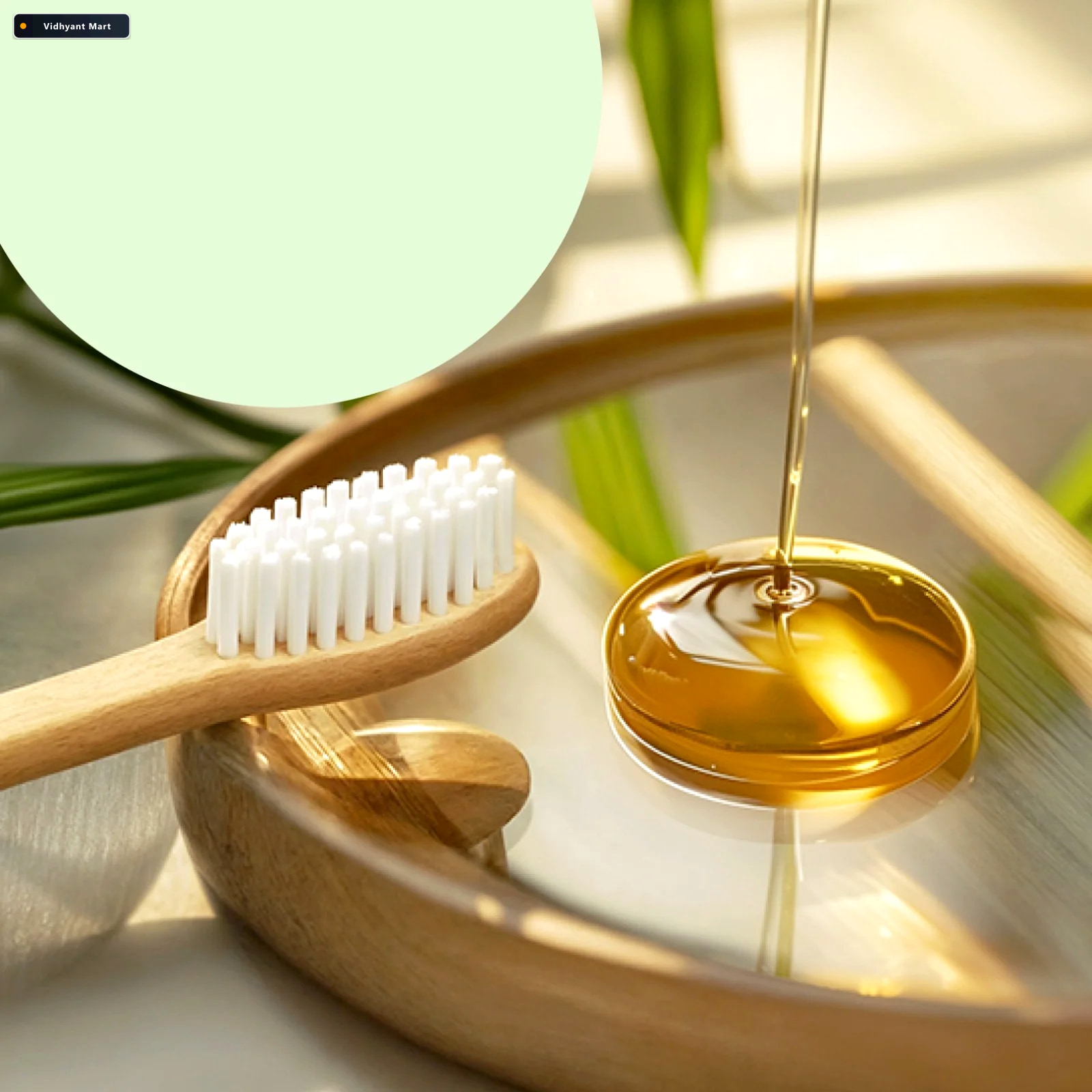 Vidhyant Mart Bamboo Toothbrush Set Eco Friendly Medium Bristles 2