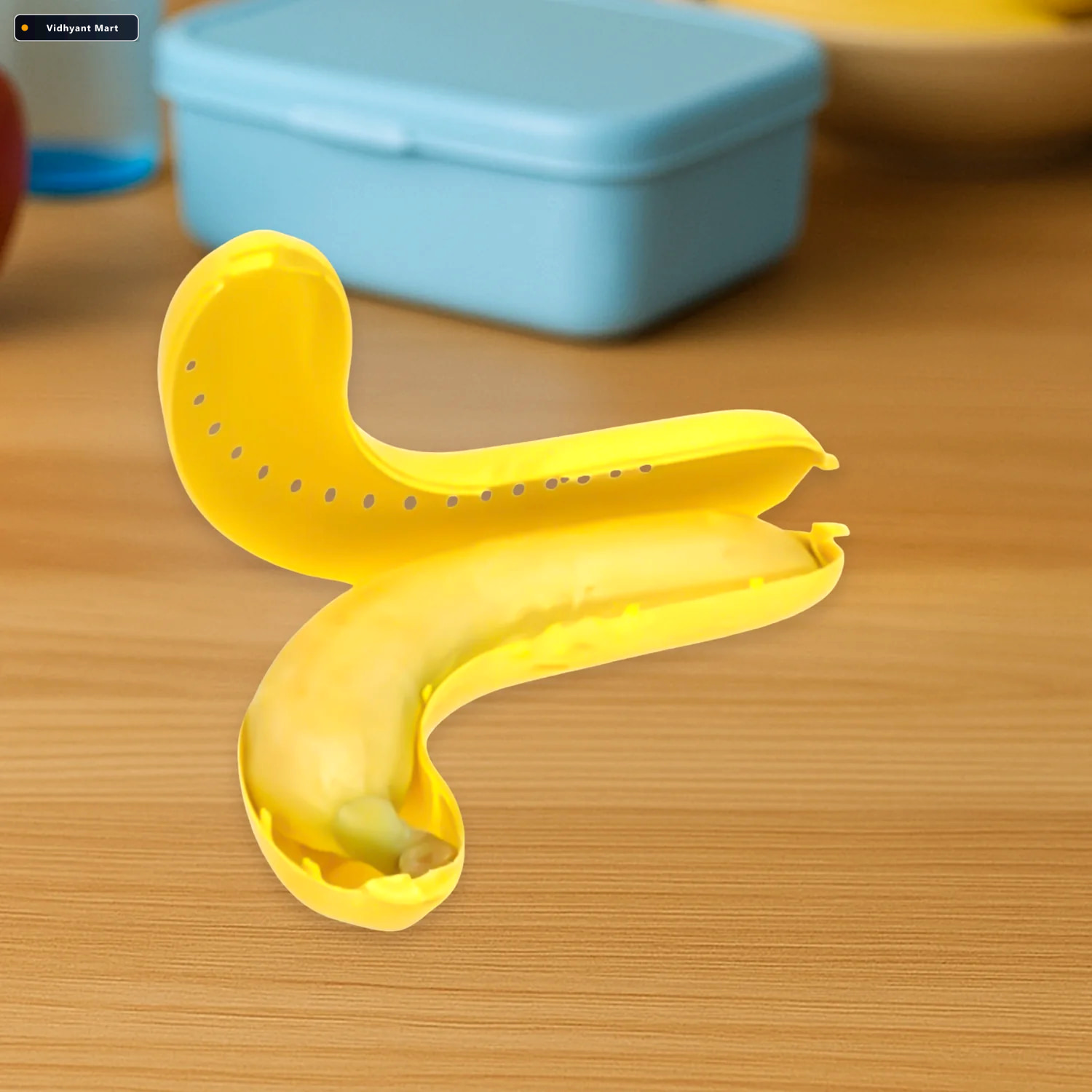 Vidhyant Mart Banana Case Durable Ventilated Portable Lunchie Bu 2