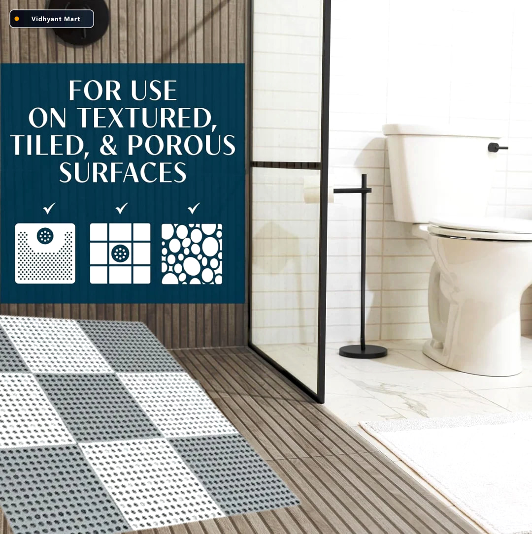 Vidhyant Mart Bath Anti Slip Mat Bathroom Safety Mat 26x26 Cm Mi 3
