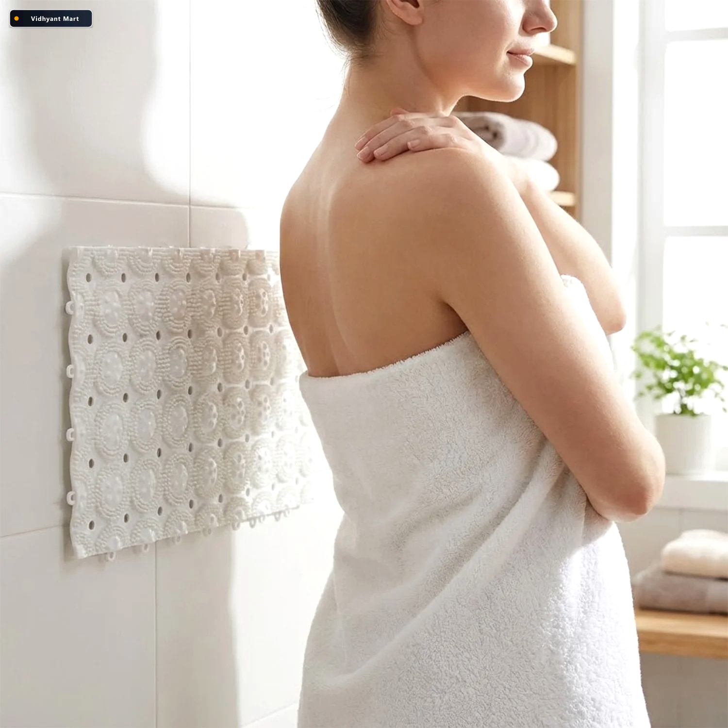 Vidhyant Mart Bathroom Massage Mat Anti Slip Safety With Suction 2