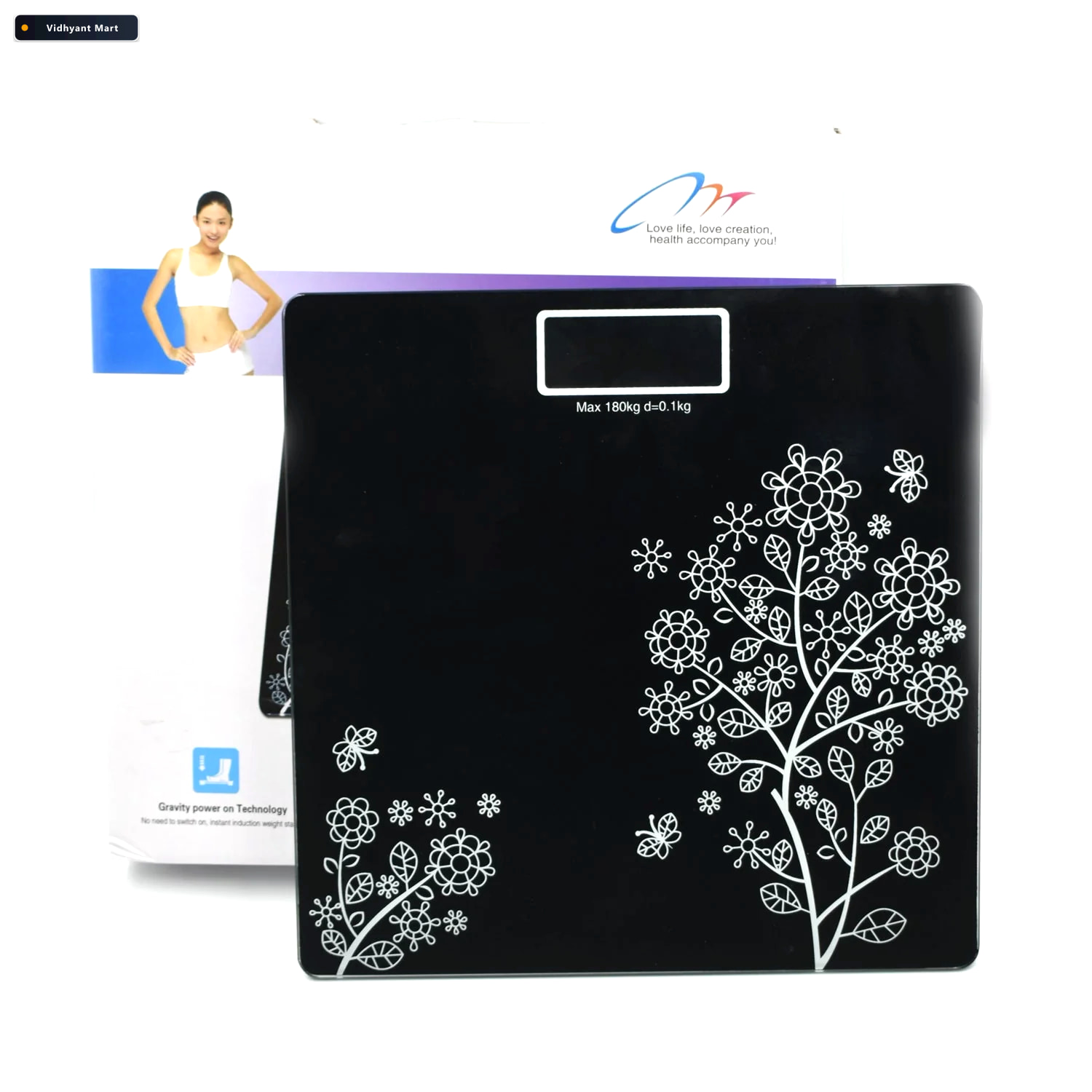 Vidhyant Mart Bathroom Scale Digital Weighing Machine For Home H 3