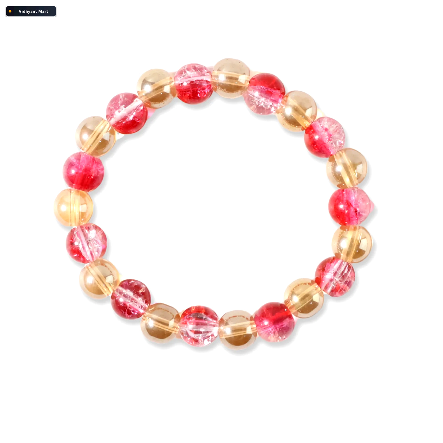 Vidhyant Mart Beaded Stretch Bracelet Lightweight Elegant Daily 4