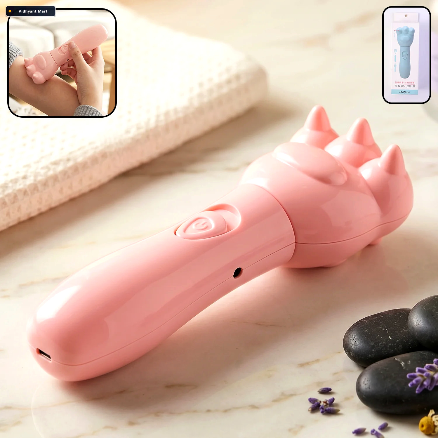 Vidhyant Mart Bear Hand Massager Soothing Relief For Itchy Skin 2