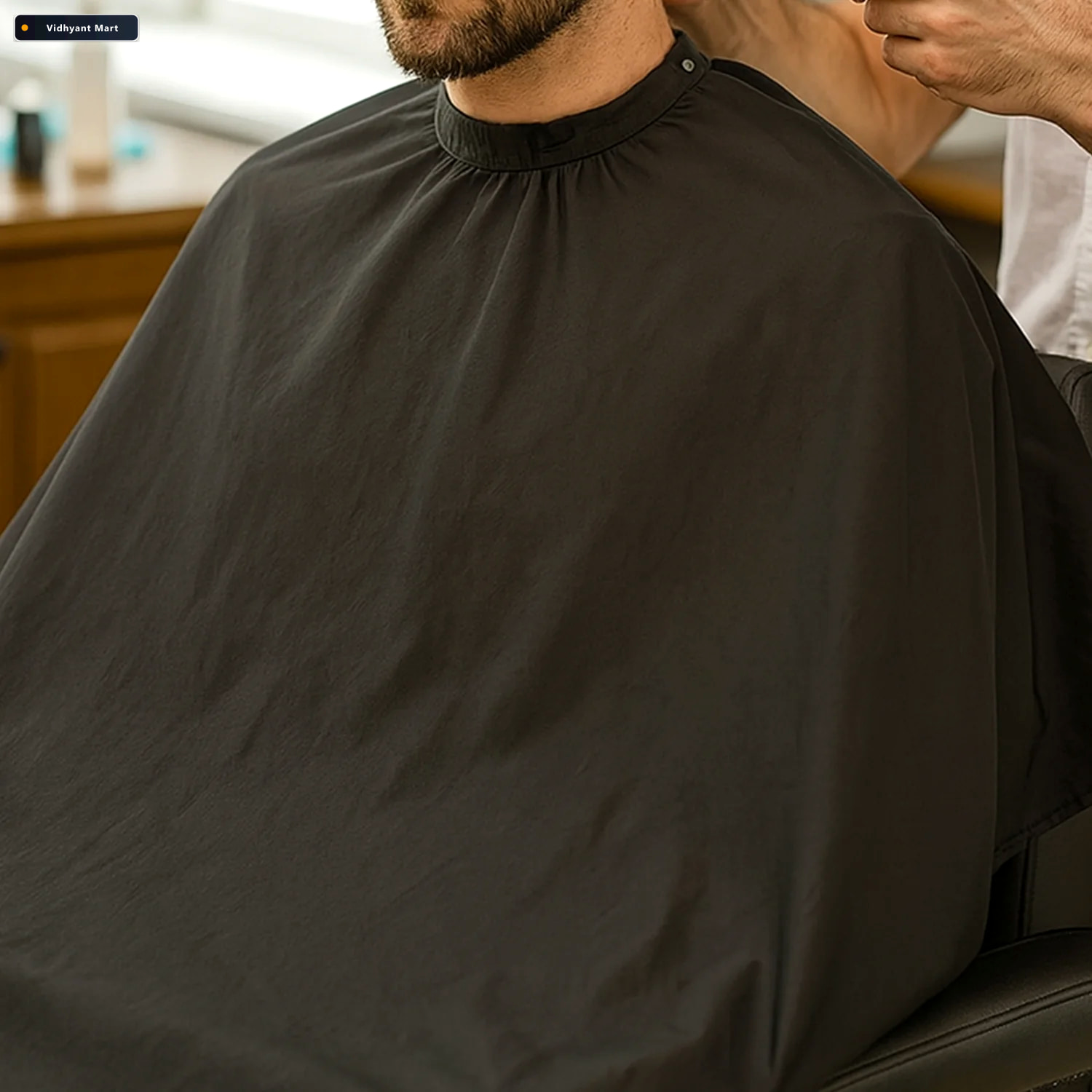 Vidhyant Mart Beard Apron For No Mess Grooming Hair Clippings Pu 1