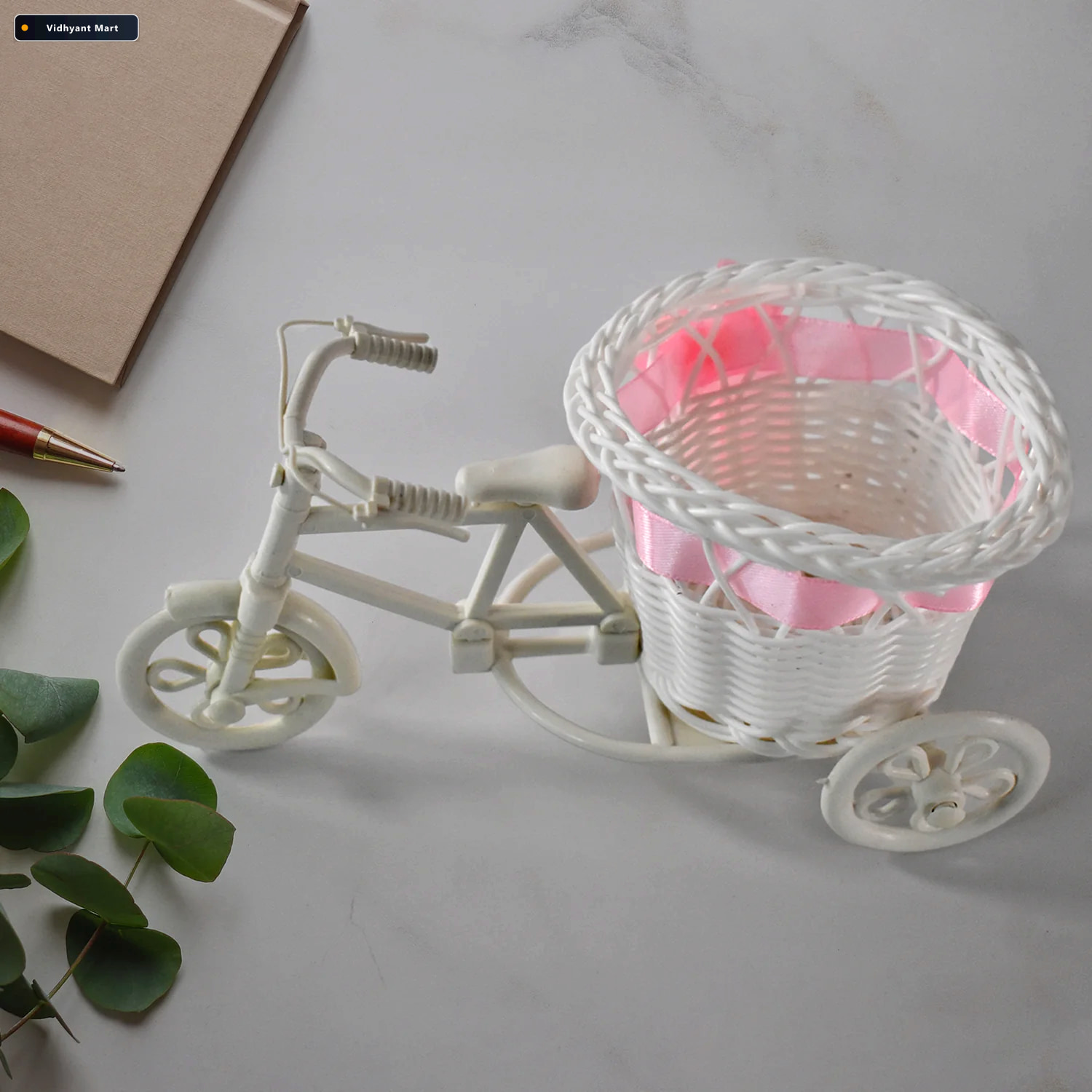 Vidhyant Mart Bicycle Flower Pot Stand Lightweight Plastic Home 3