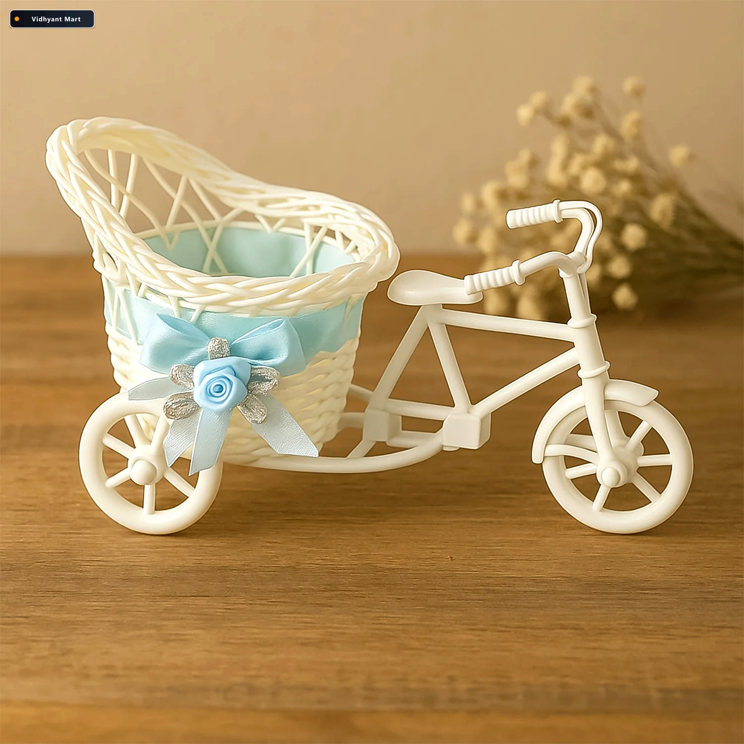 Vidhyant Mart Bicycle Flower Pot Stand Unique Plastic Home Decor 2