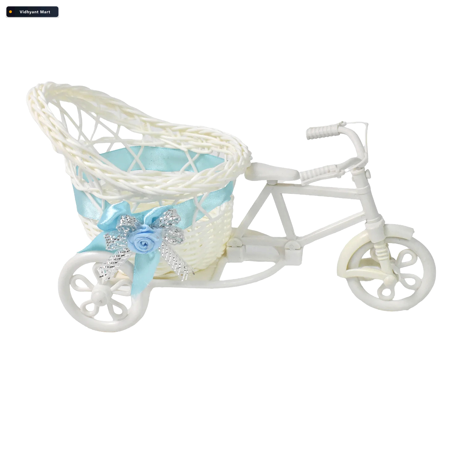 Vidhyant Mart Bicycle Flower Pot Stand Unique Plastic Home Decor 4