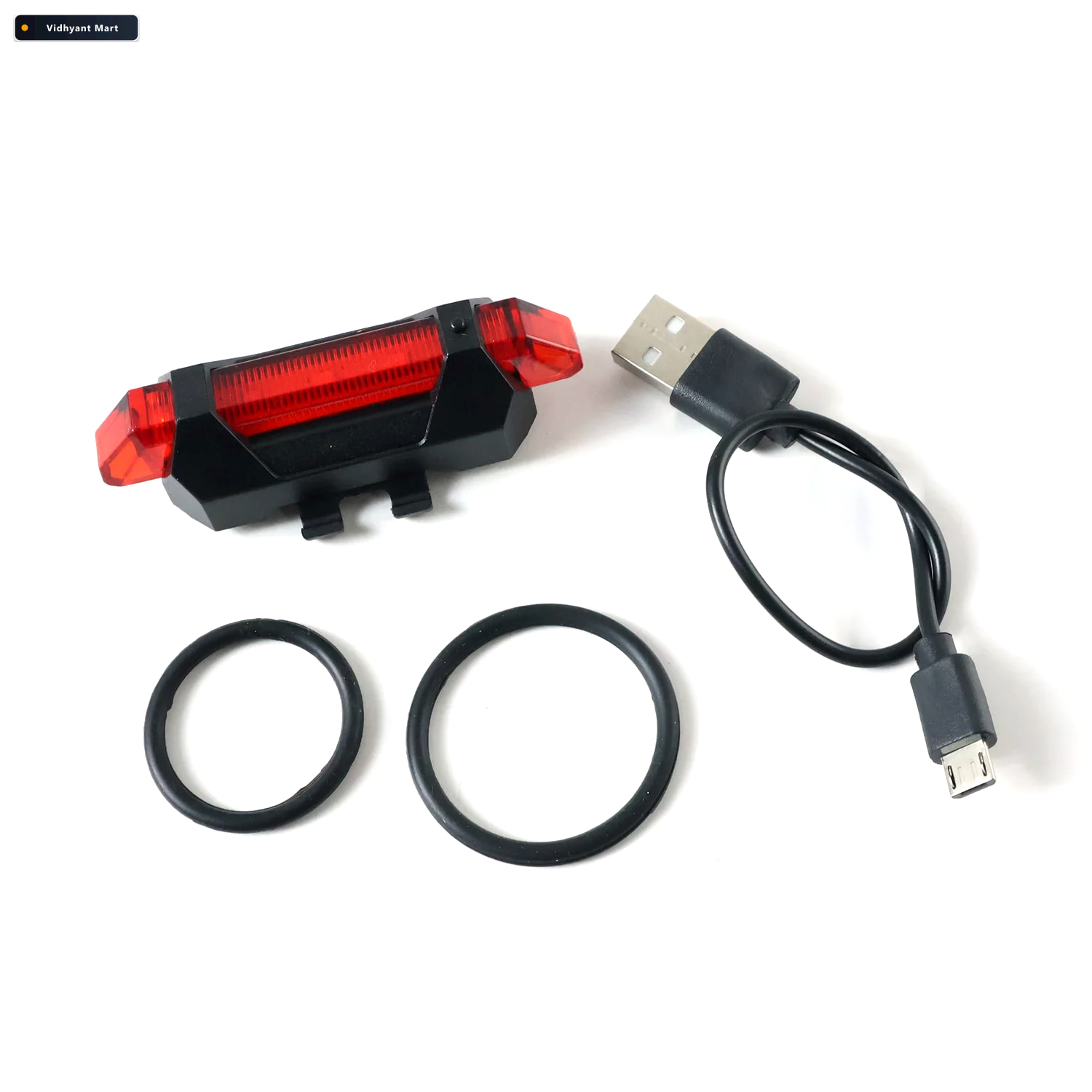 Vidhyant Mart Bicycle Led Tail Light Usb Rechargeable High Visib 4