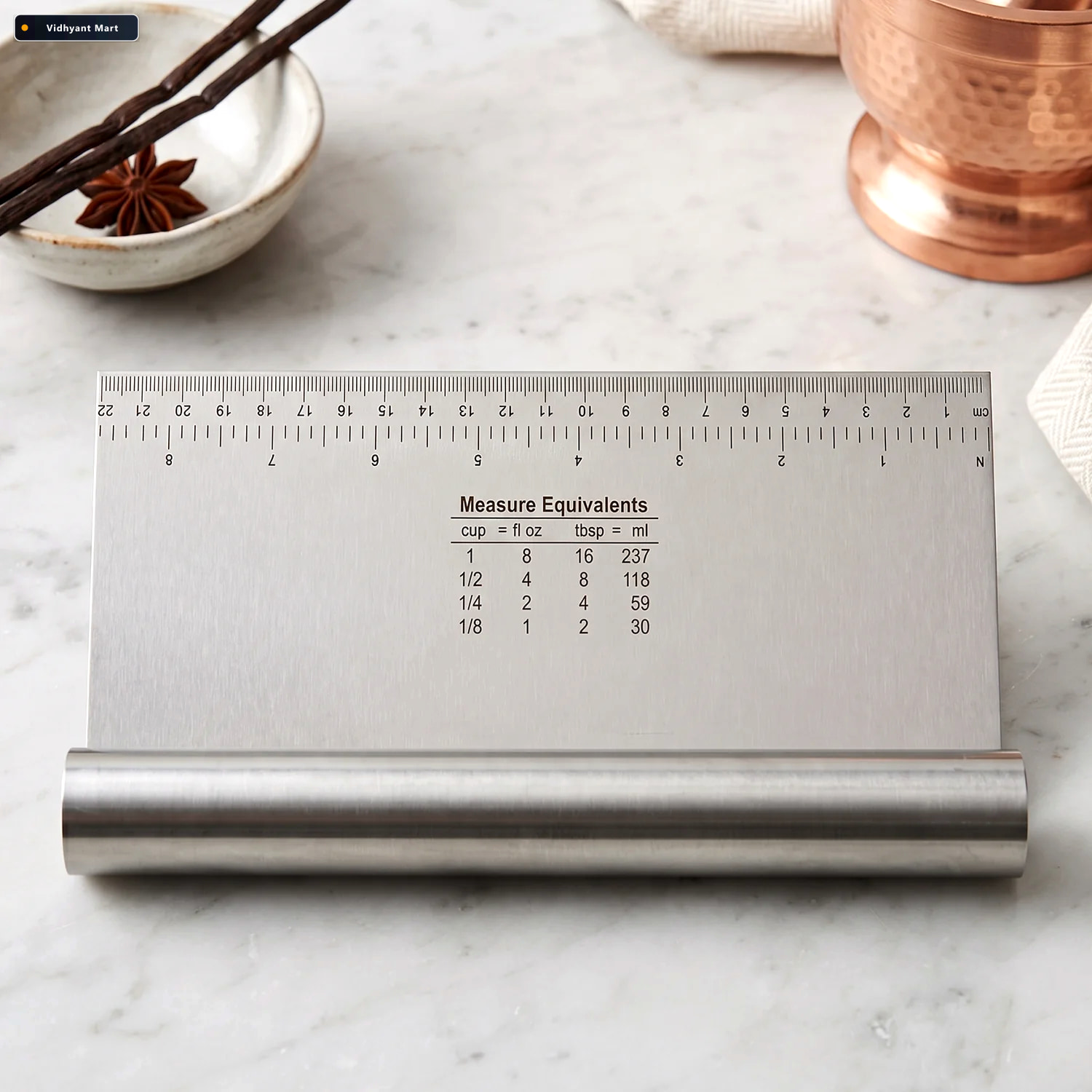 Vidhyant Mart Big Stainless Steel Dough Scraper Cutter 22 X 12 C 2