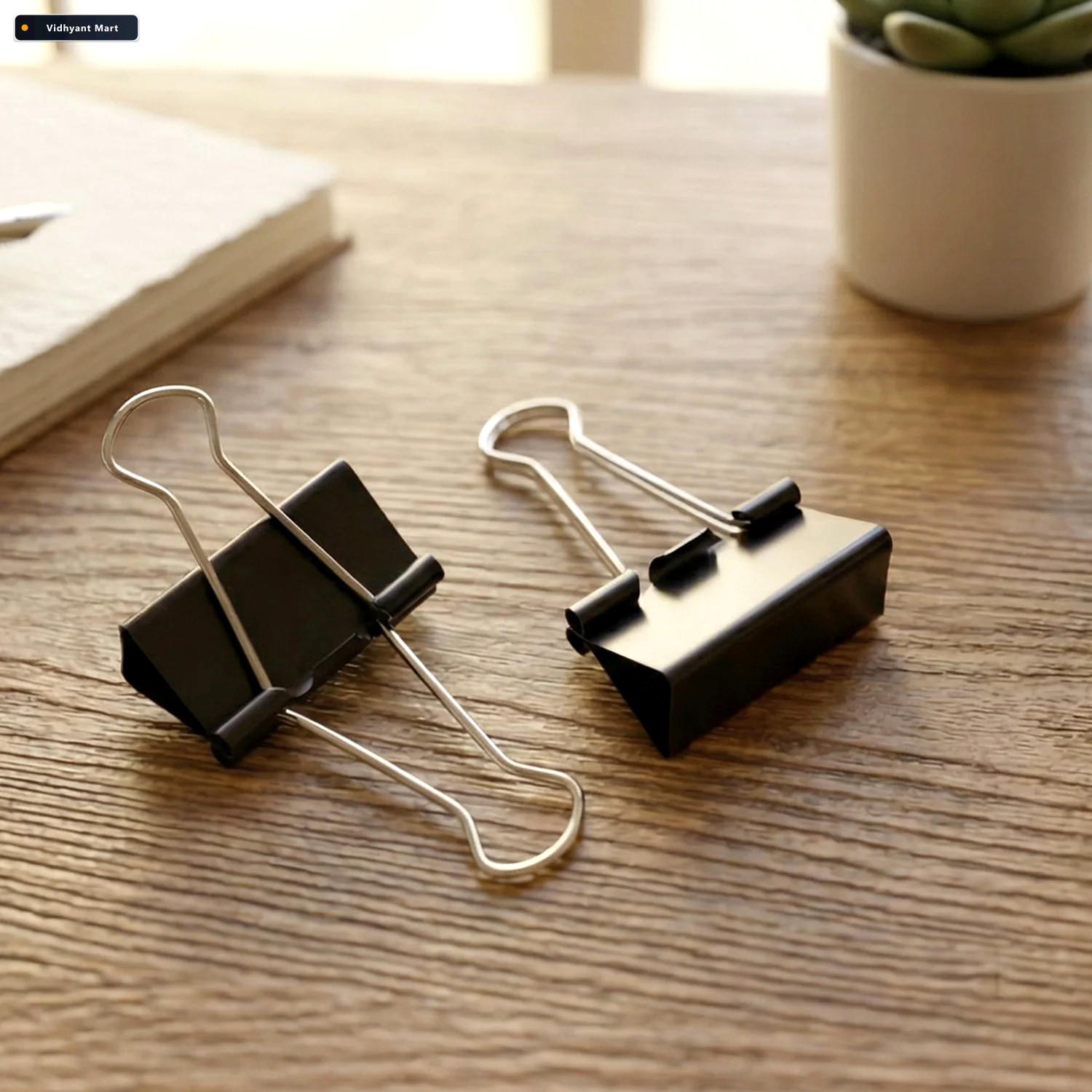 Vidhyant Mart Binder Clips 32mm Heavy Duty Strong Metal Clips 12 3