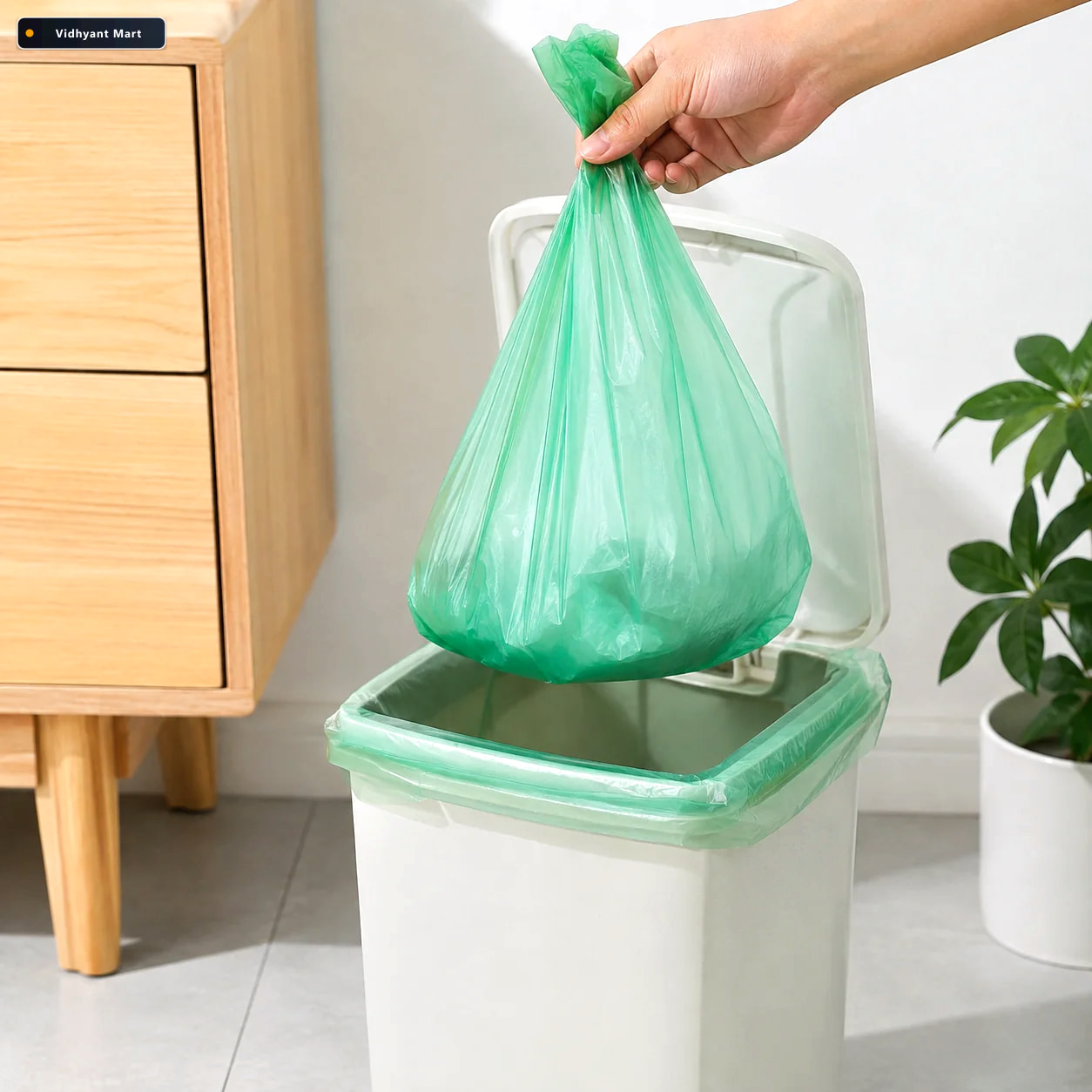 Vidhyant Mart Biodegradable Garbage Bags 24x32 Inch Eco Friendly 1