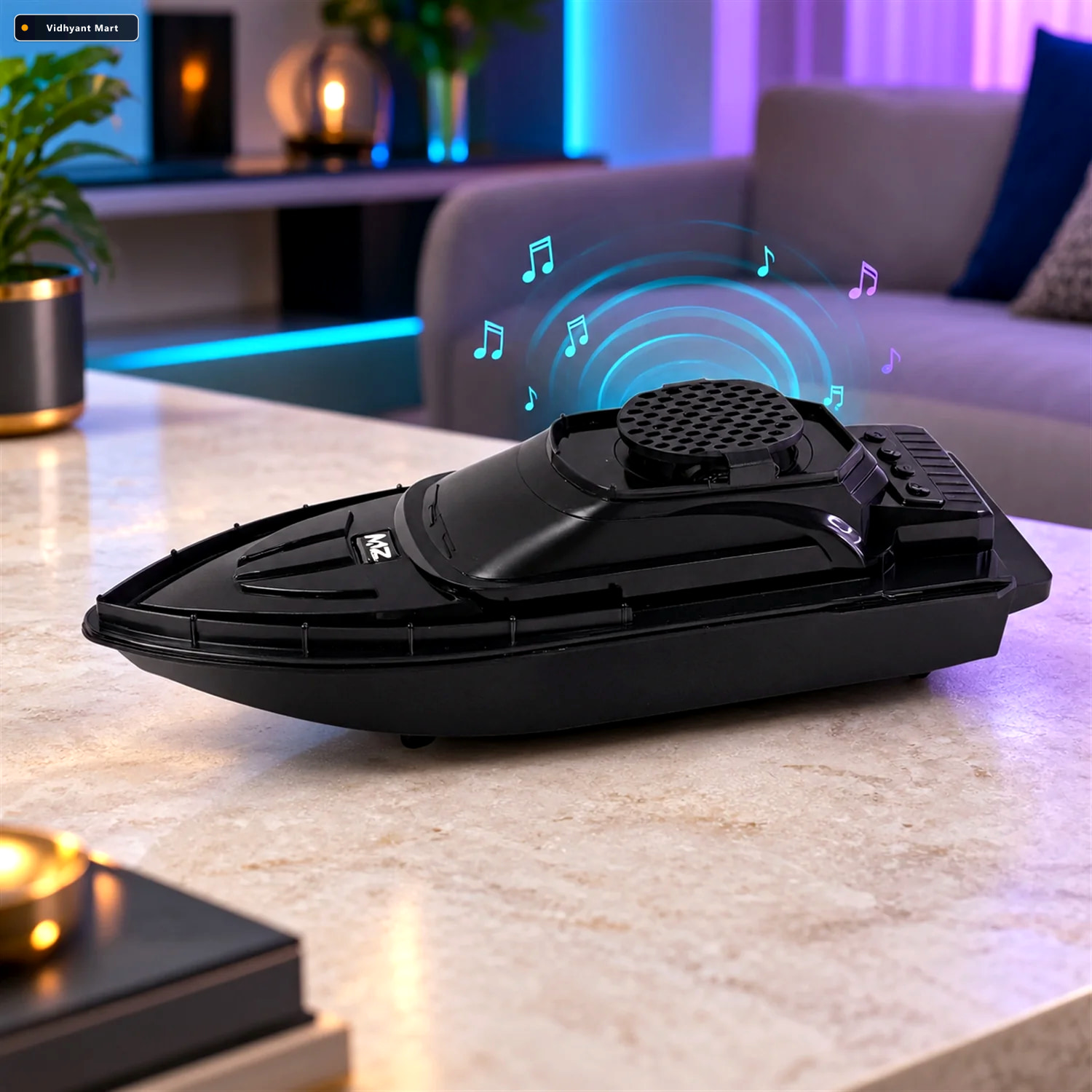 Vidhyant Mart Bis Certified Boat Shape Wireless Bluetooth Speake 1