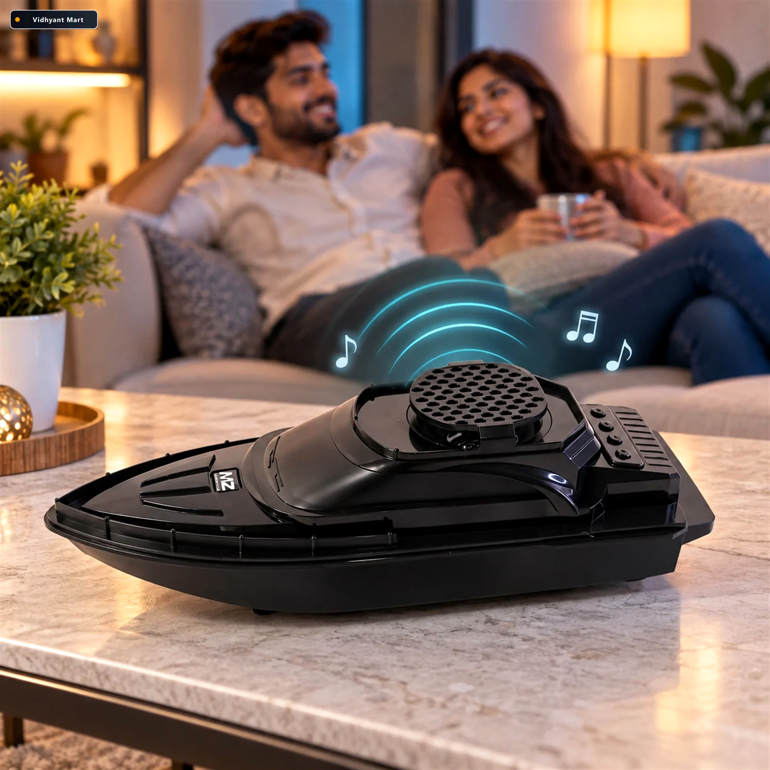 Vidhyant Mart Bis Certified Boat Shape Wireless Bluetooth Speake 2